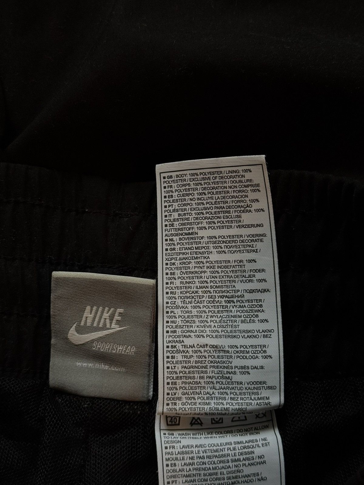 Nike Nike 2000s vintage Y2K knit logo wide leg trek pants Size US 30 / EU 46 - 6 Thumbnail