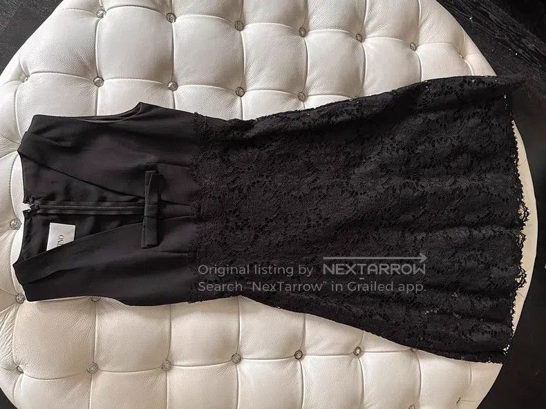 Valentino Valentino Lace black dress skirt Size S / US 4 / IT 40 - 7 Thumbnail