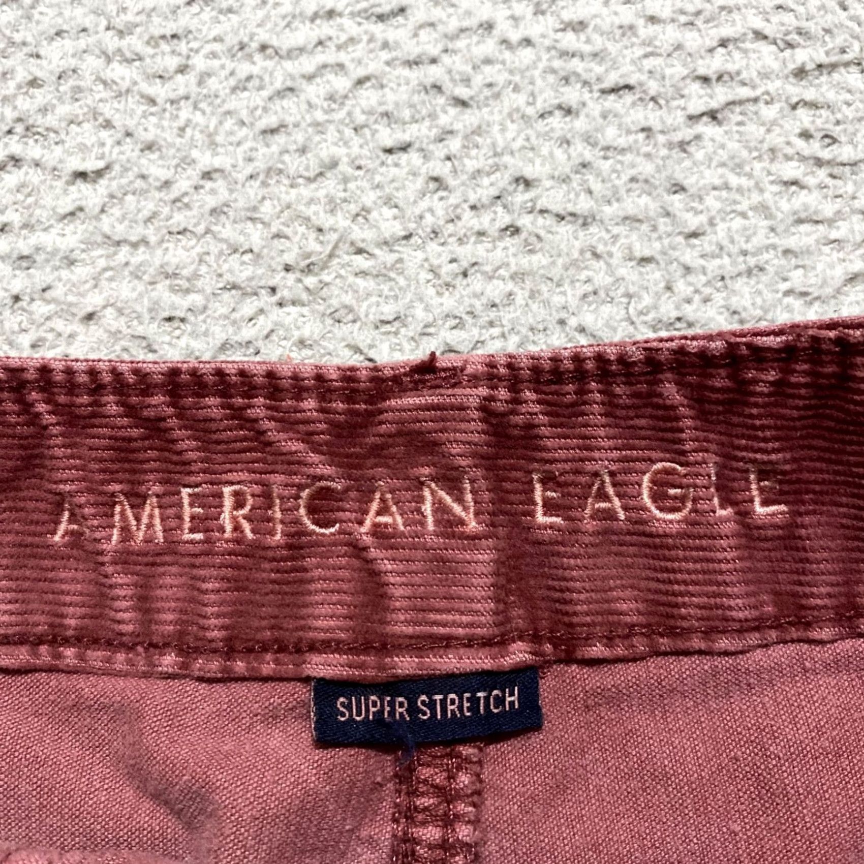 American Eagle Outfitters American Eagle Outfitters Skirt Womens 2 Red Corduroy Mini Stretch Pockets Front Button Casual Preppy Shorts Womens Size 26" / US 2 / IT 38 - 3 Thumbnail