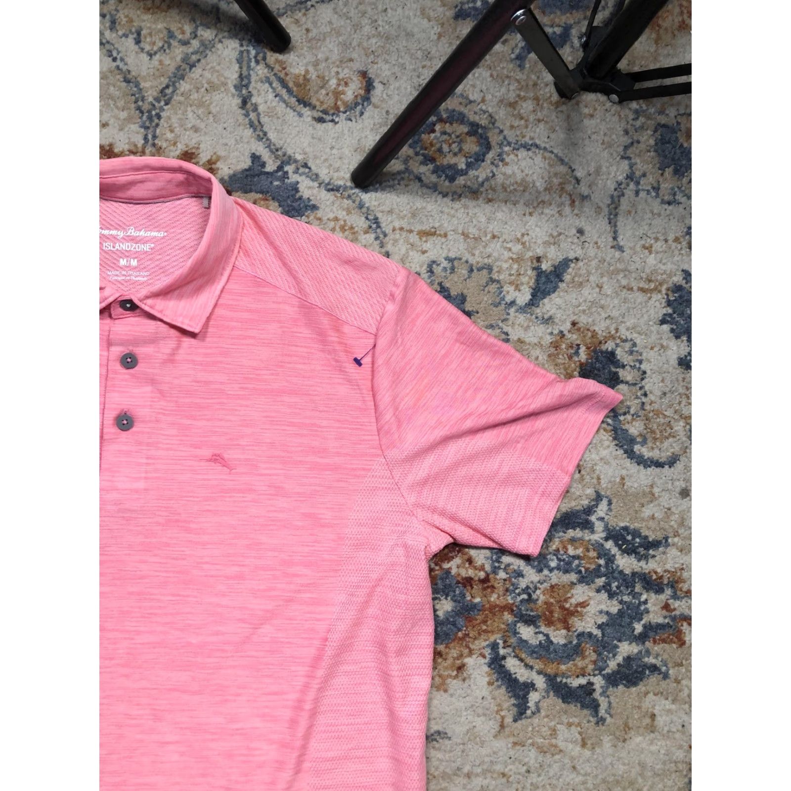 Tommy Bahama Tommy Bahama Polo Shirt Mens M Pink Island Zone Performance Golf Lightweight Breathable Moisture Wicking Short Sleeve Collared Size US M / EU 48-50 / 2 - 4 Thumbnail