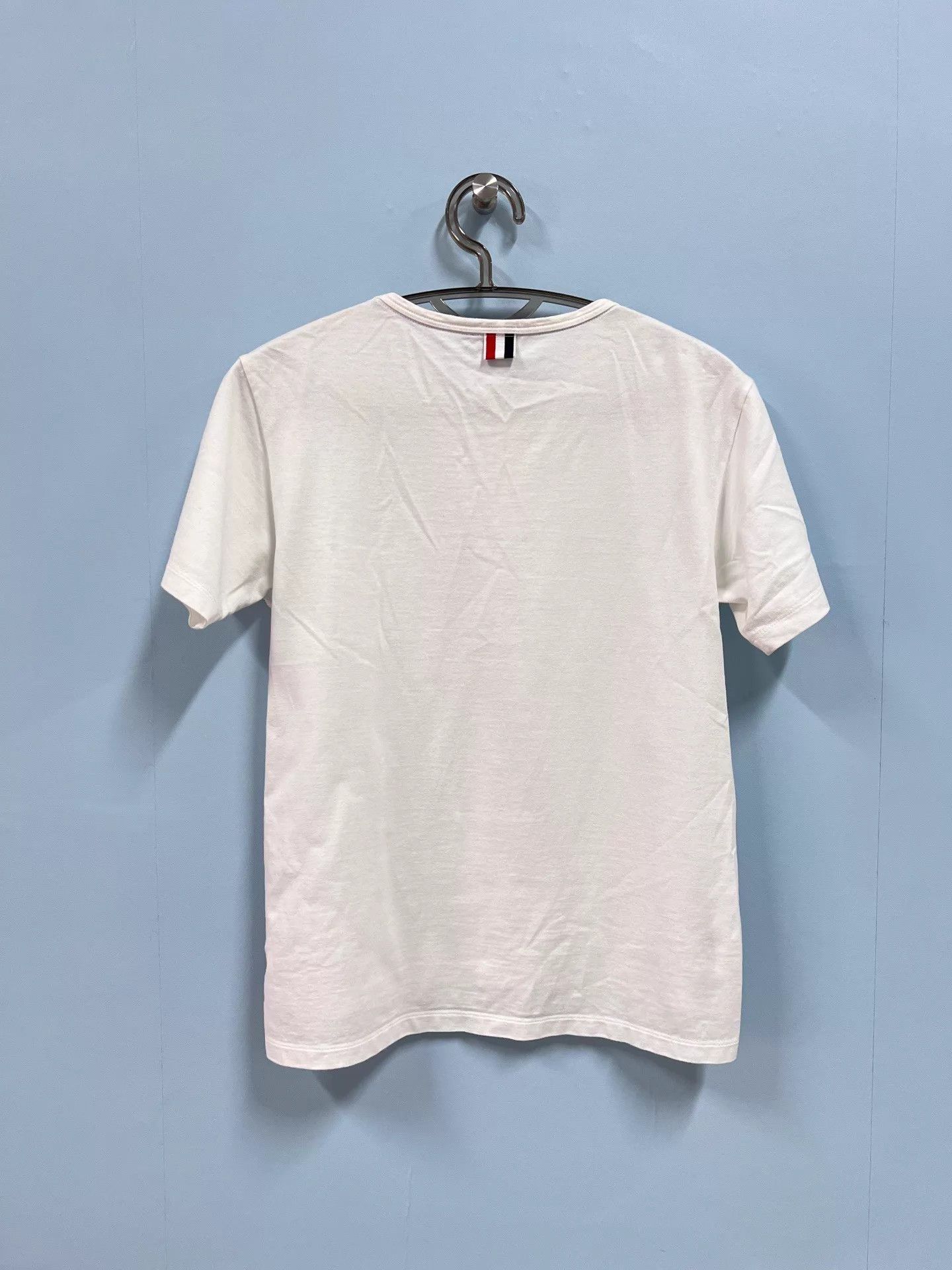 Thom Browne Thom Browne 99 New White Pocket Stripe SS Shirt Size 0 Size US XS / EU 42 / 0 - 2 Thumbnail
