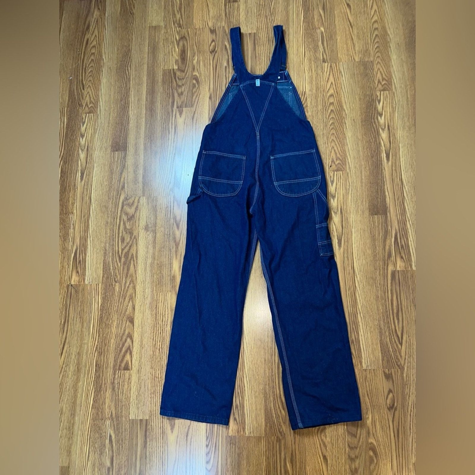 Vintage Funky Vintage KEY Imperial Denim Overalls! Size 34" / US 12 / IT 48 - 5 Thumbnail