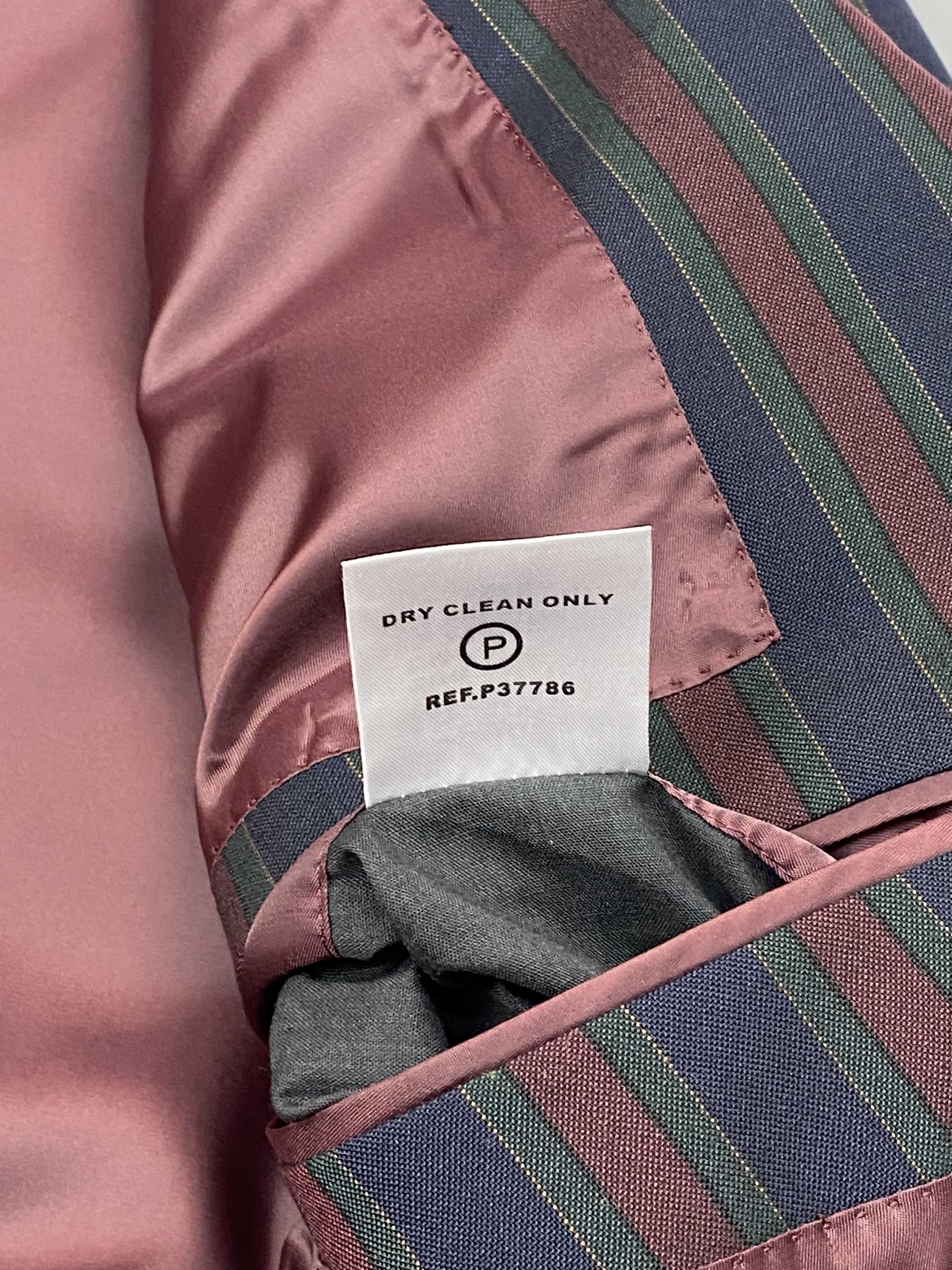 Other Vintage Brook Taverner Striped Luxury Blazer M572 Size 46S - 10 Thumbnail