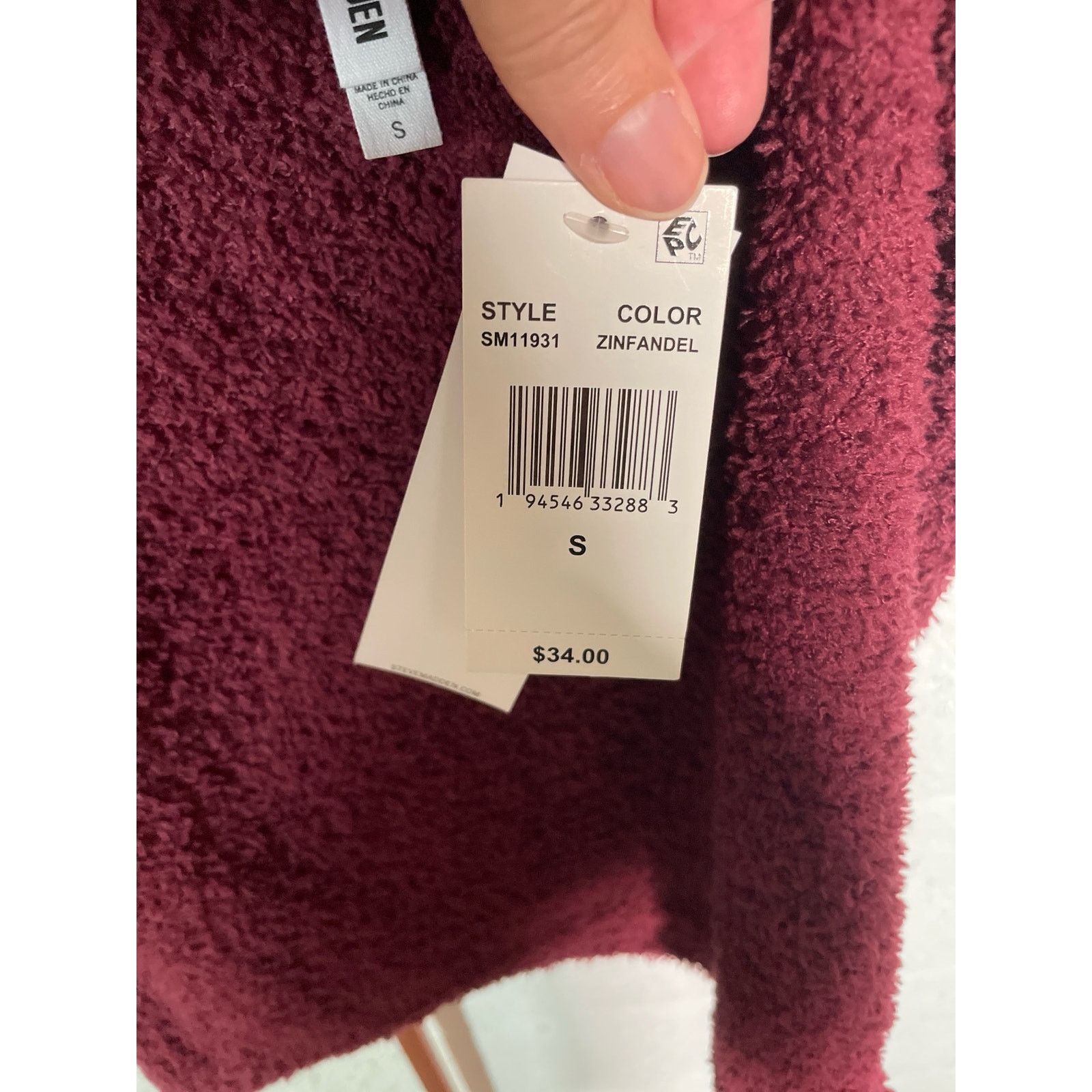 Steve Madden Steve Madden Scoop-Neck Chenille Sleep Tank Top wine, small Size S / US 4 / IT 40 - 8 Thumbnail