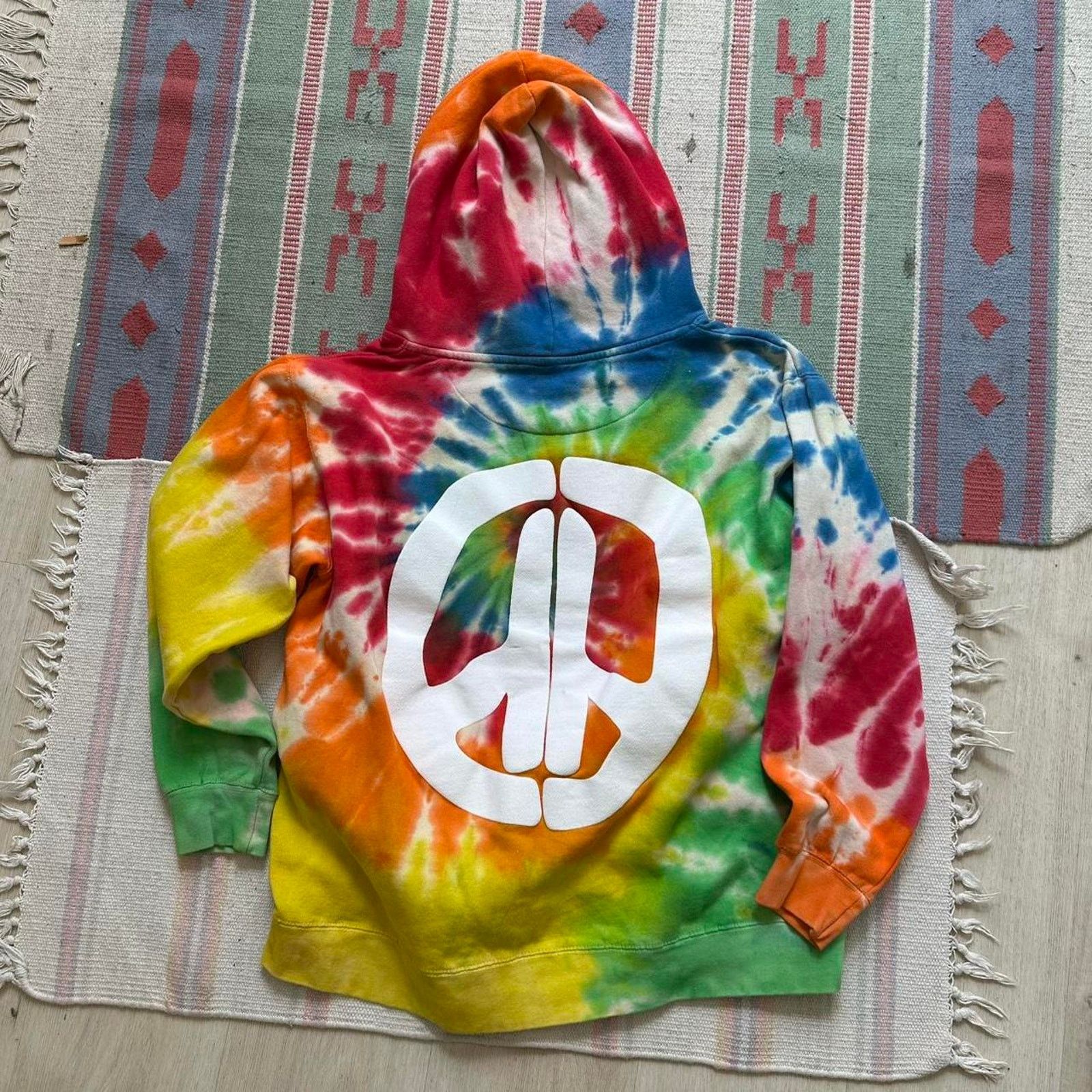 Other Haven House Los Angeles Tie Dye Peace Sweatshirt Hoodie Size US L / EU 52-54 / 3 - 8 Thumbnail
