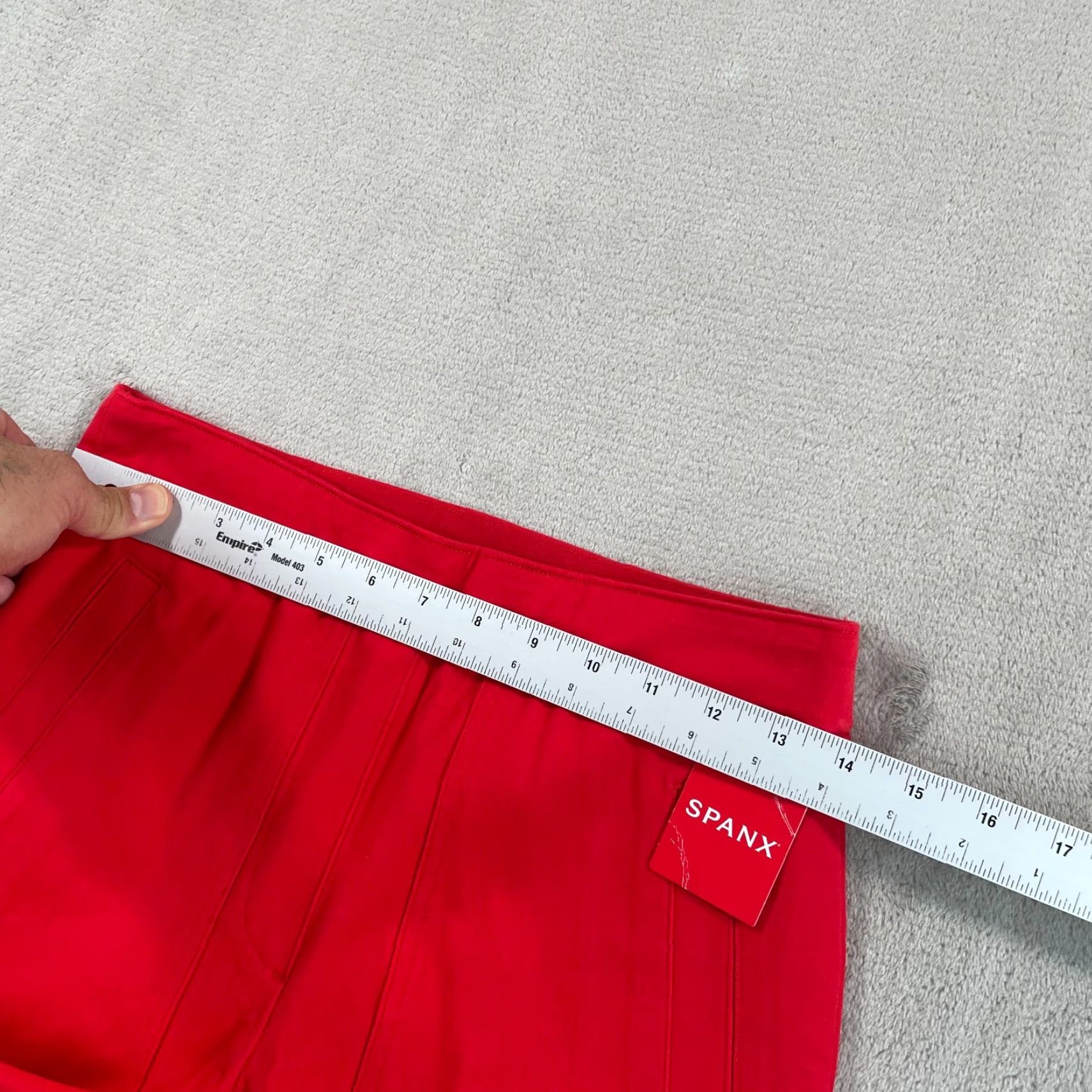 Spanx SPANX On-the-Go Cropped Wide-Leg Pants True Red NWT Small Shaping Pull-On Size 28" / US 6 / IT 42 - 6 Thumbnail