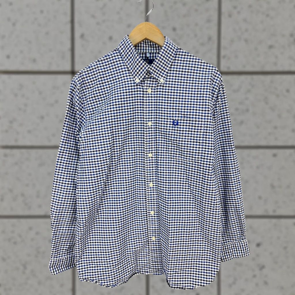 Fred Perry VINTAGE Fred Perry Shirt Mens L Long Sleeve Check Heavy Cotton Size Size US L / EU 52-54 / 3 - 1 Thumbnail
