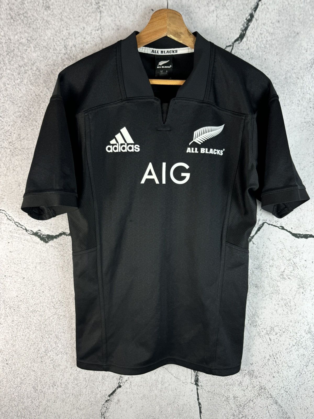 Adidas × Vintage New Zealand All Blacks 2005 2006 Adidas home rugby jersey Size US S / EU 44-46 / 1 - 1 Thumbnail