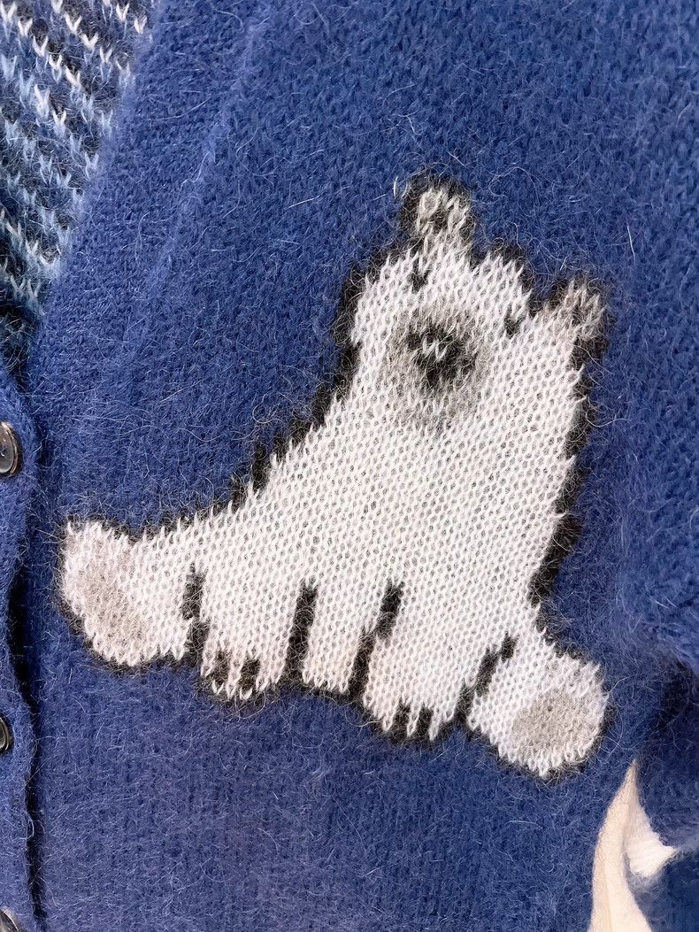 Loewe LOEWE Polar bear long knit cardigan Size XS / US 0-2 / IT 36-38 - 4 Thumbnail