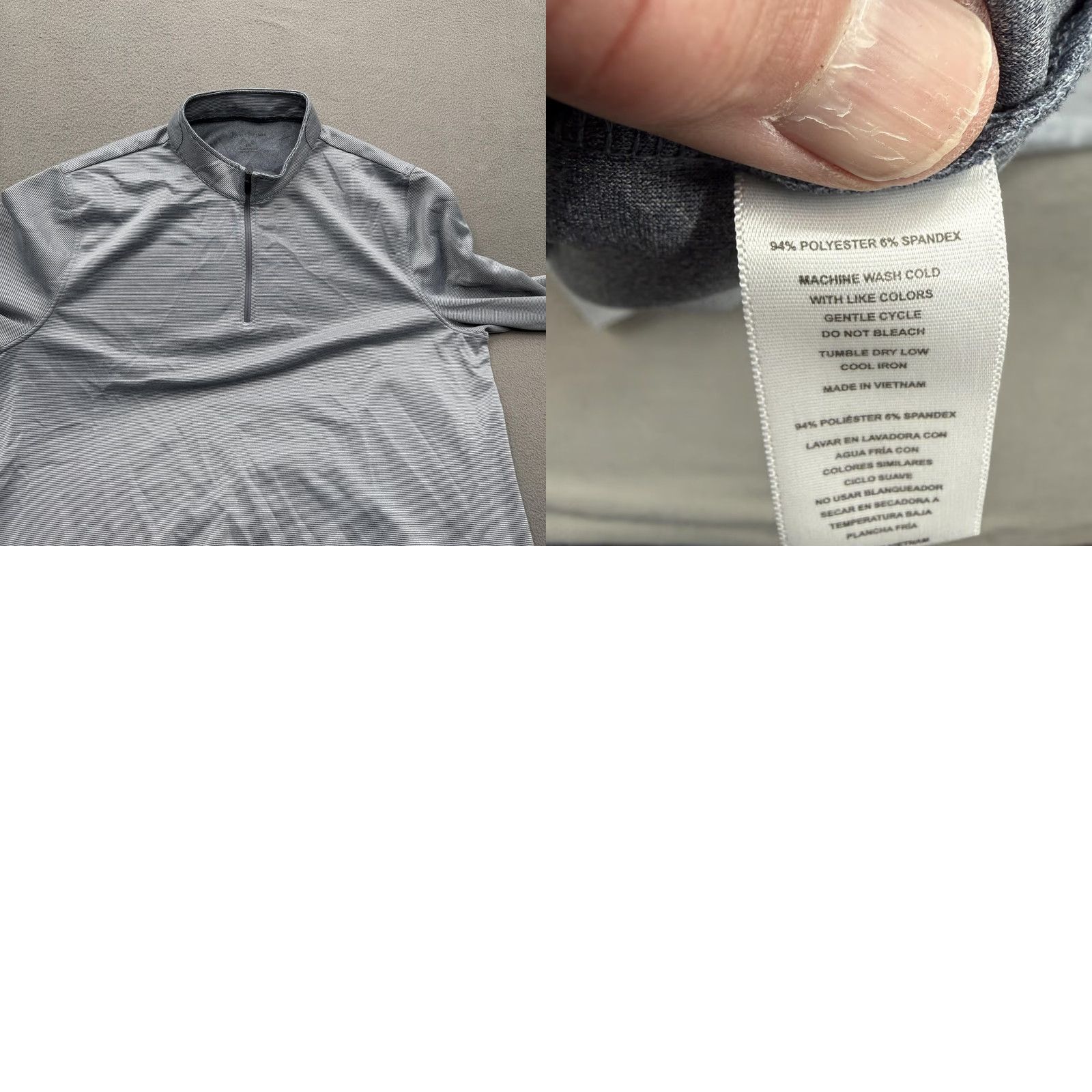 Vintage Hickey Freeman Quarter Zip Shirt Mens 2XL Blue Pullover Lightweight Athletic Shirt Size US XXL / EU 58 / 5 - 8 Thumbnail