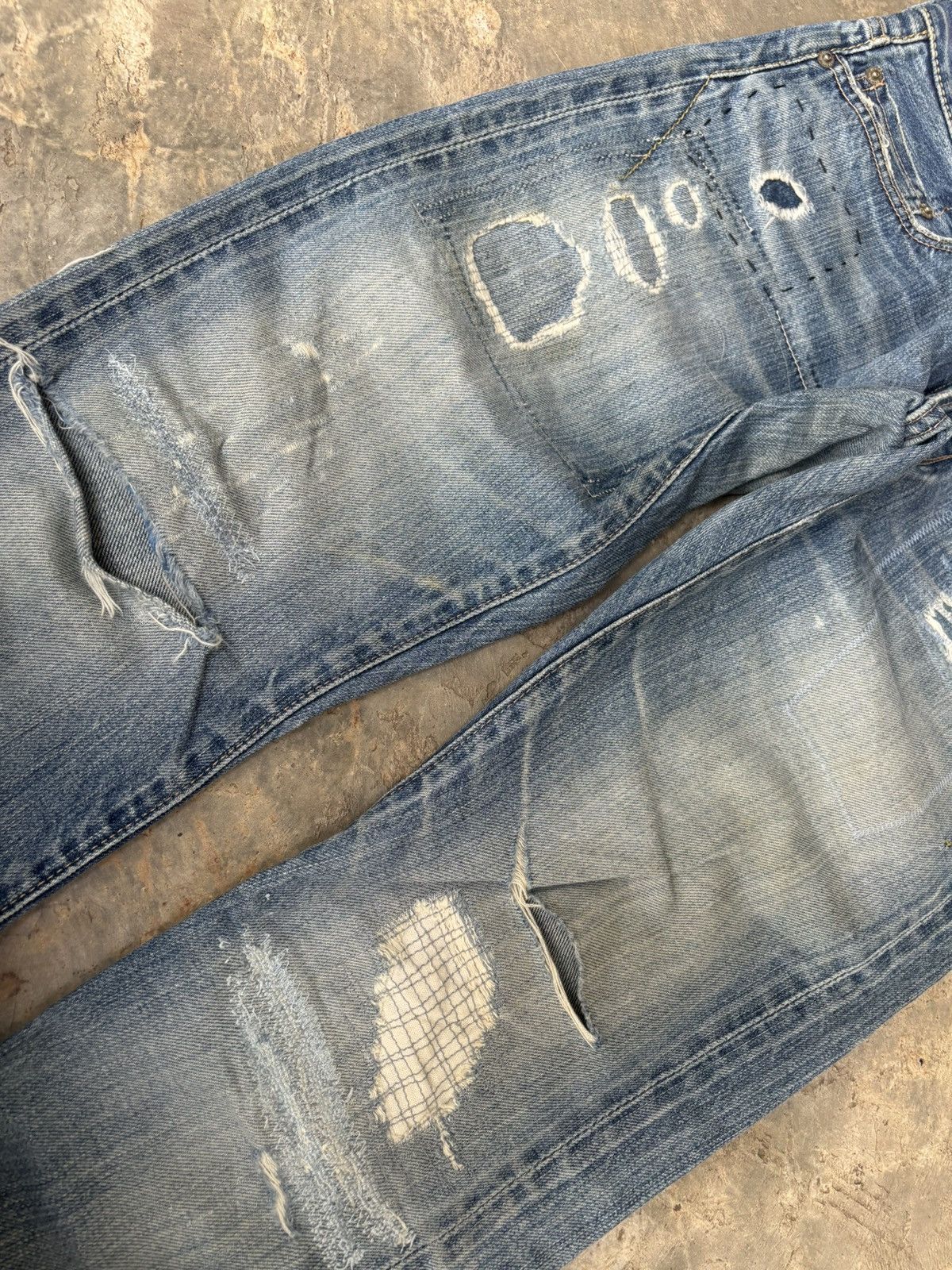 Hysteric Glamour Hysteric Glamour Distressed Selvedge Denim Size US 30 / EU 46 - 9 Thumbnail