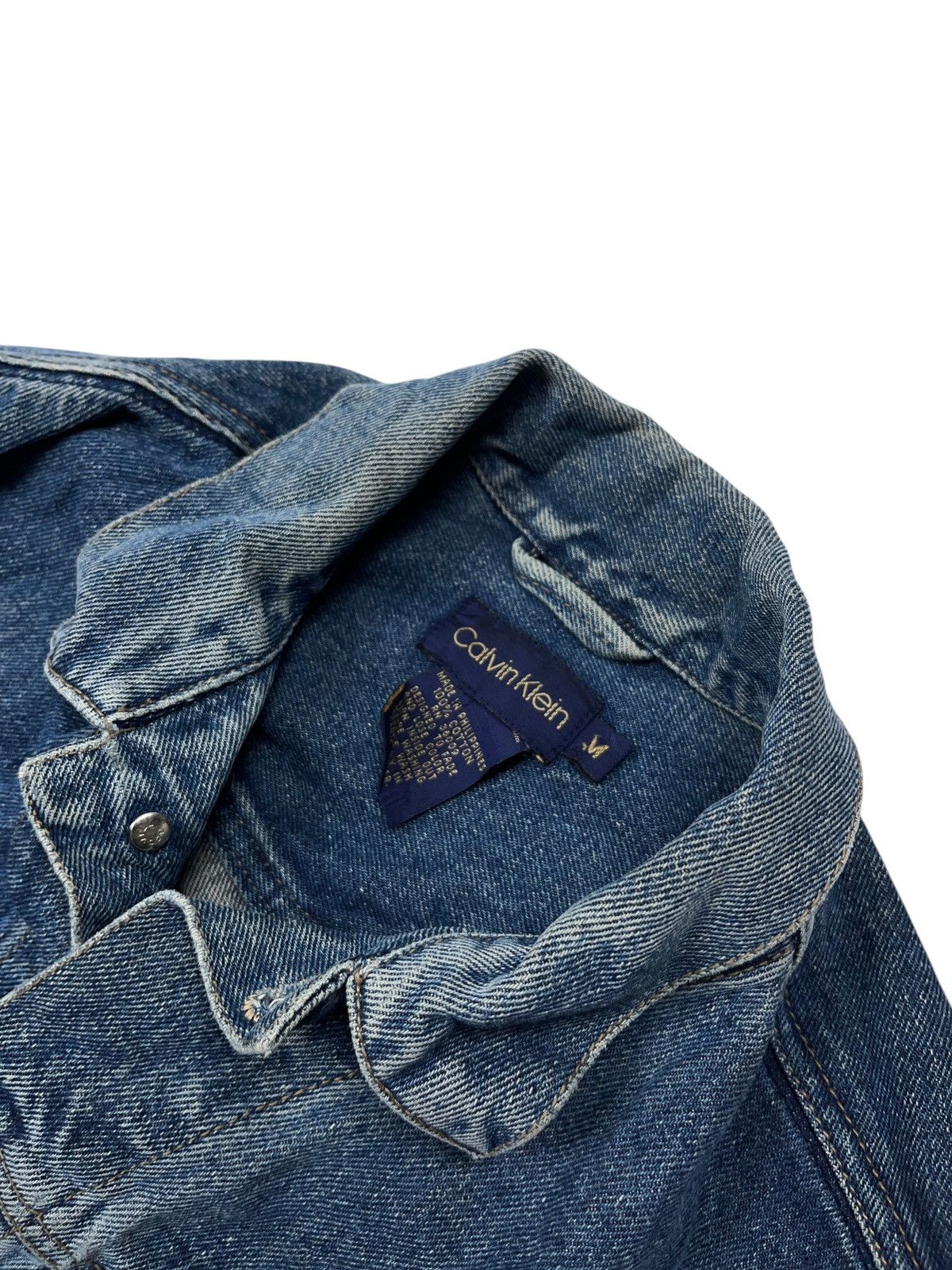 Calvin Klein × Vintage Vintage 80s Calvin Klein Denim Jacket Scovill Buttons Size US M / EU 48-50 / 2 - 6 Thumbnail