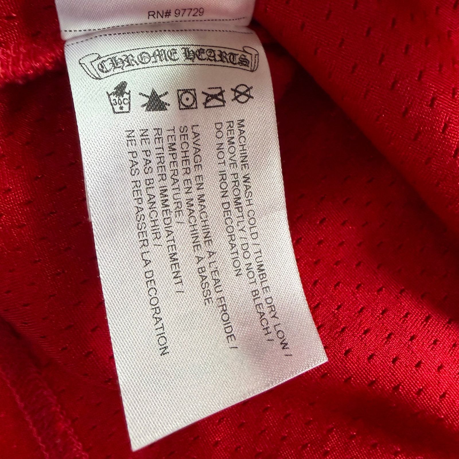 Chrome Hearts Chrome Hearts x Matty Boy Form L/S Mesh Jersey Red Size US L / EU 52-54 / 3 - 12 Thumbnail