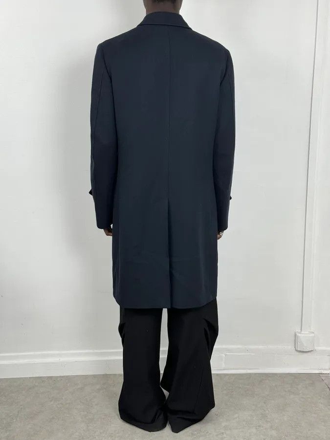 Givenchy AW2005 Givenchy Navy Wool Buttoned Trench Coat Size US M / EU 48-50 / 2 - 2 Thumbnail