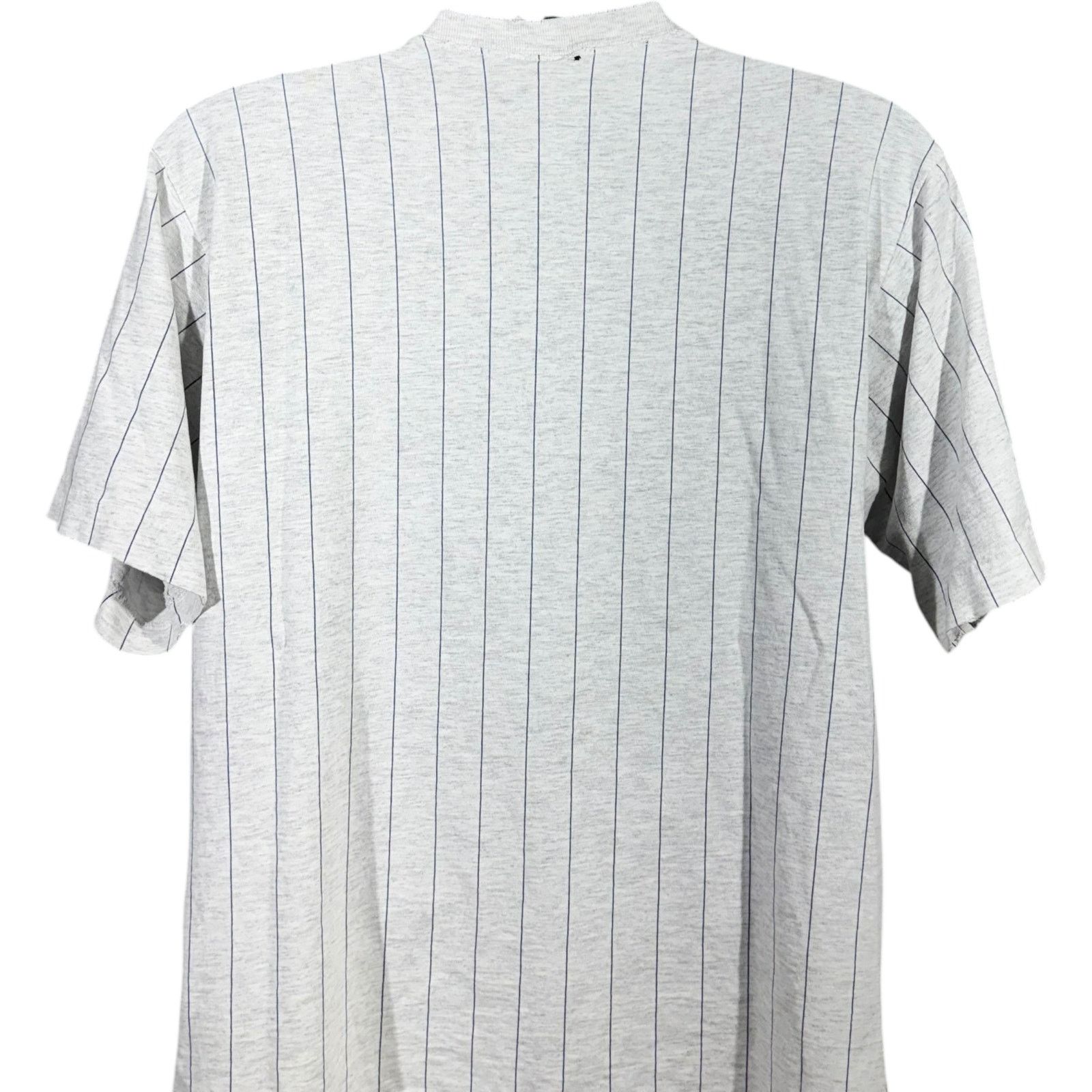 Nutmeg Vintage Nutmeg Atlanta Braves Pin Striped MLB Tee 90s Size US M / EU 48-50 / 2 - 6 Thumbnail