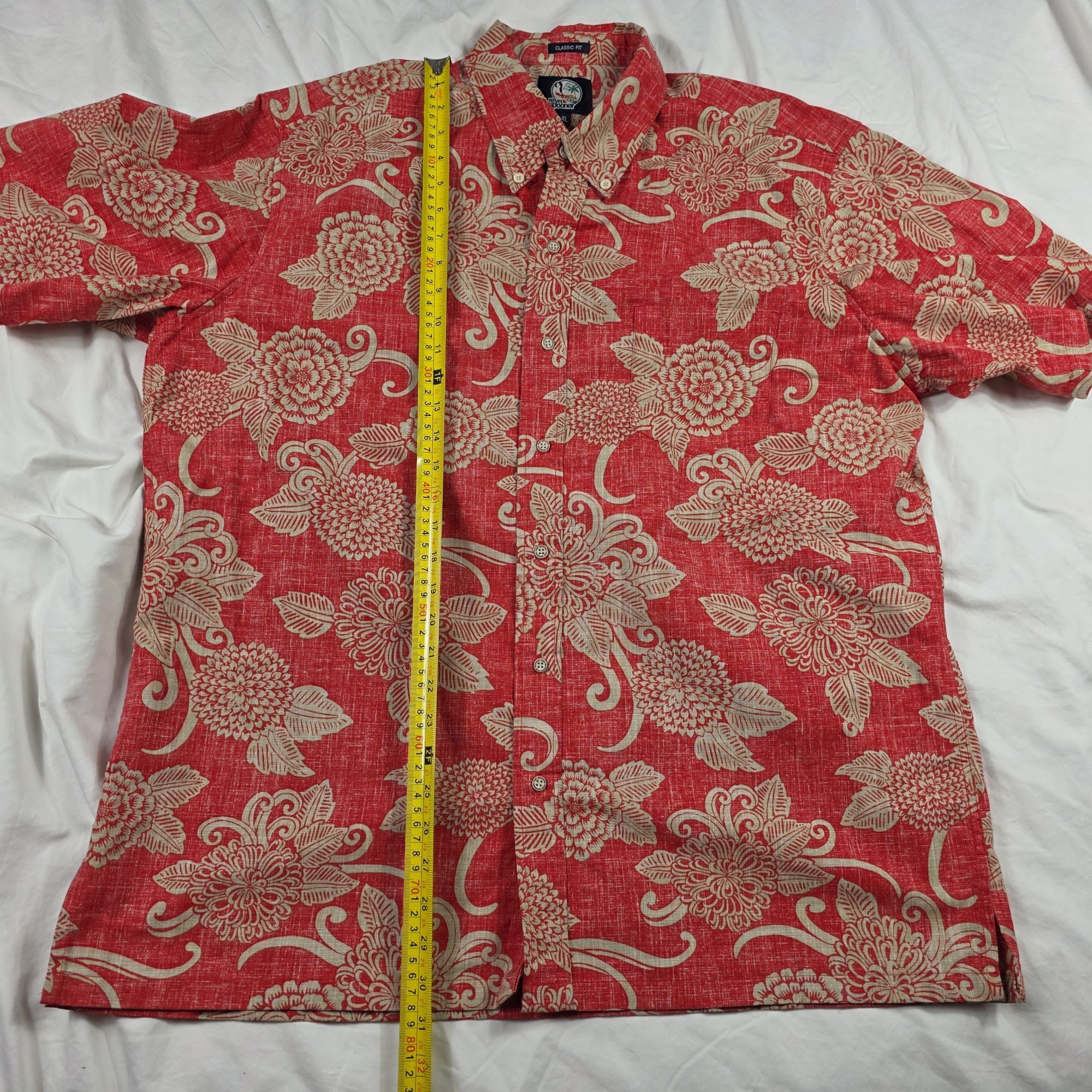 Reyn Spooner Reyn Spooner Kloth Mens Size XL Red Floral Button Front Shir Size US XL / EU 56 / 4 - 8 Thumbnail