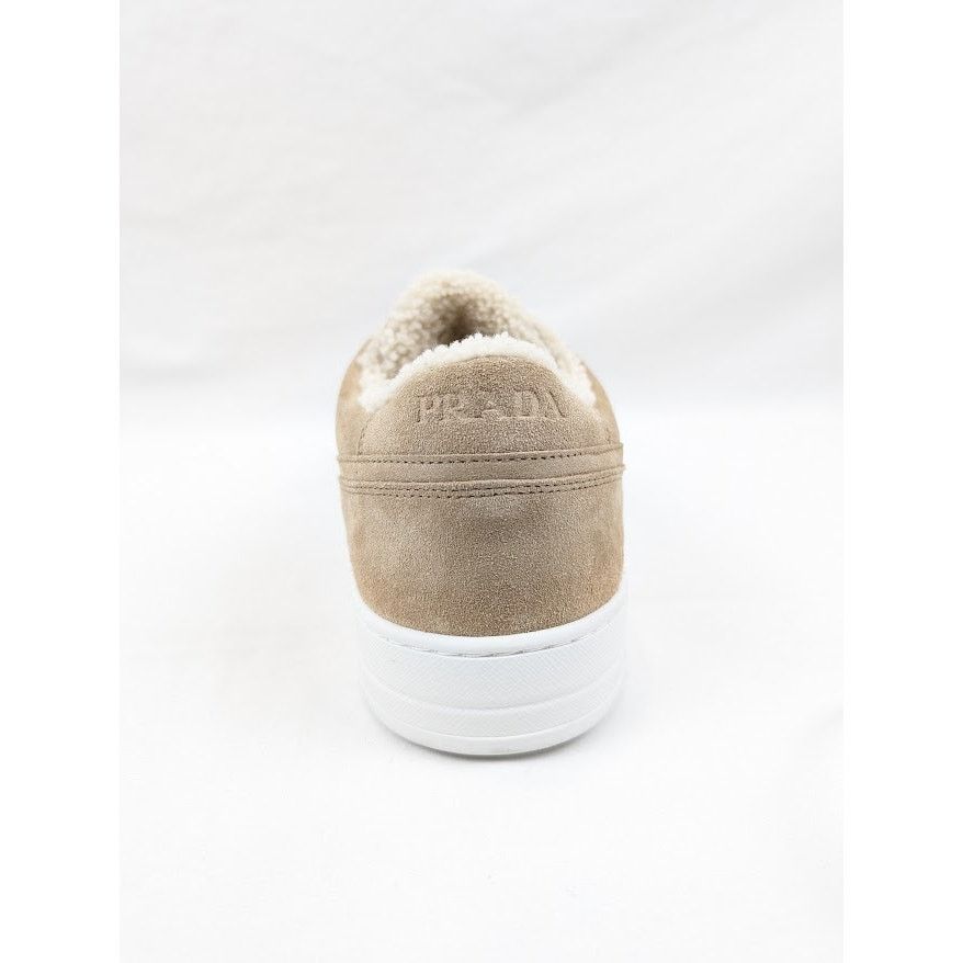Prada o1rshd1 Downtown Shearling Sneakers in Beige Size US 13 / EU 46 - 10 Thumbnail