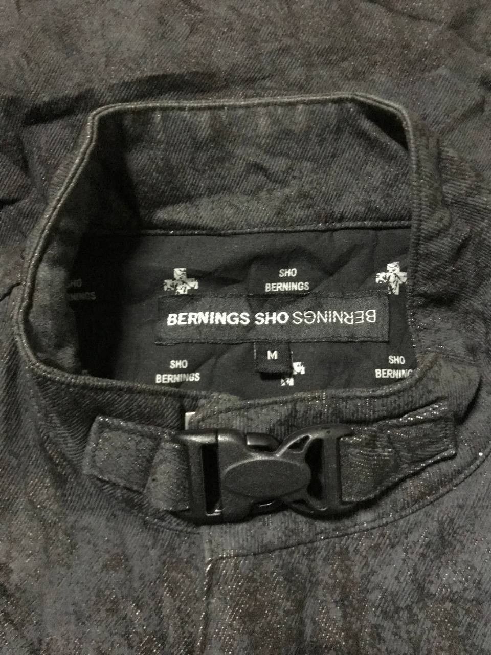 14th Addiction × If Six Was Nine × Japanese Brand Vintage Bernings Sho Waxed Black Denim Jacket Size US M / EU 48-50 / 2 - 6 Thumbnail