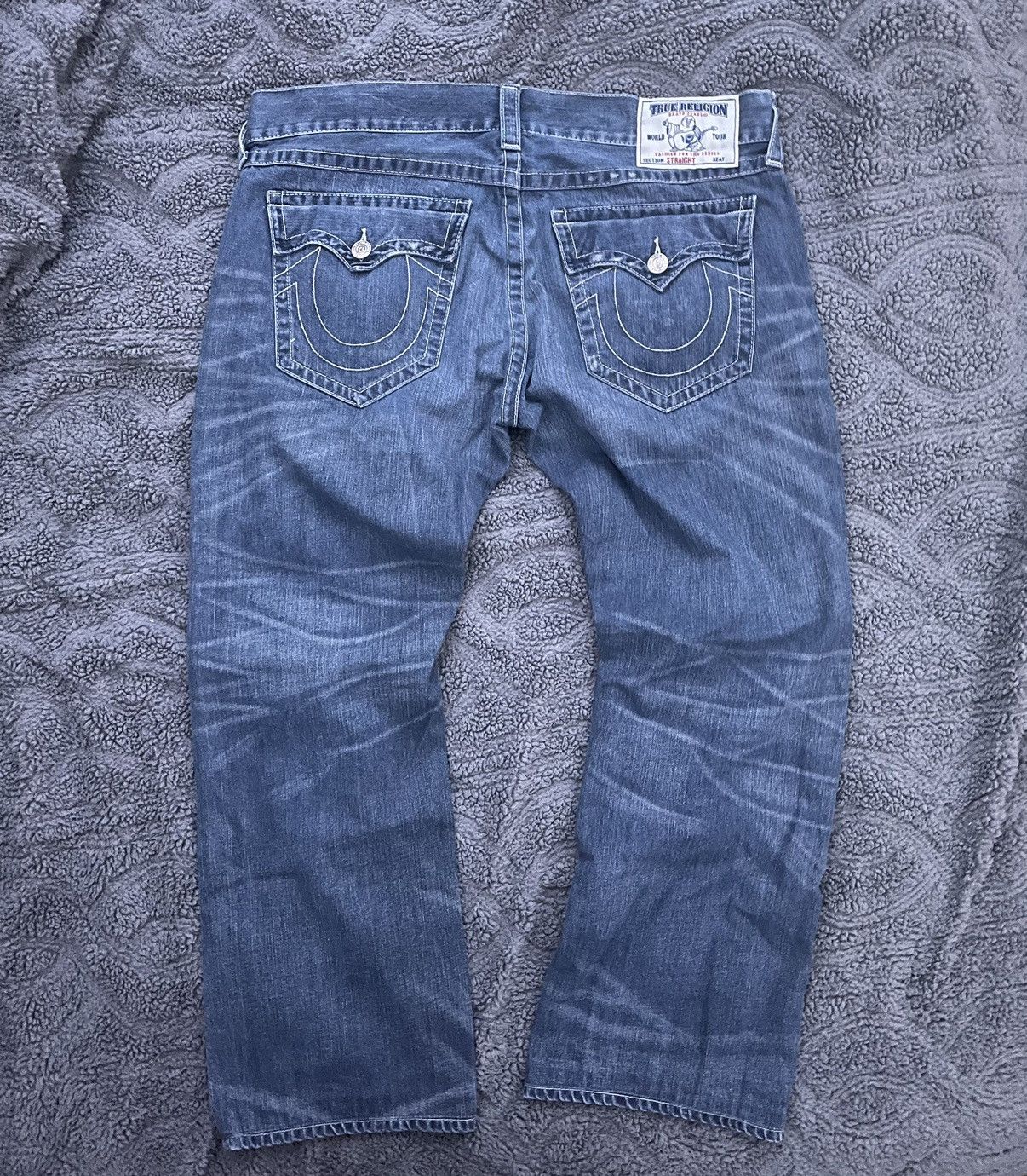 True Religion True Religion Baggy Blue Jeans Size US 40 / EU 56 - 1 Thumbnail