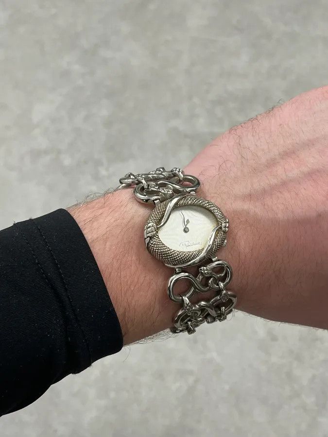 Roberto Cavalli 2010s Roberto Cavalli Snake Grey Avant-Garde Watch Size ONE SIZE - 4 Thumbnail