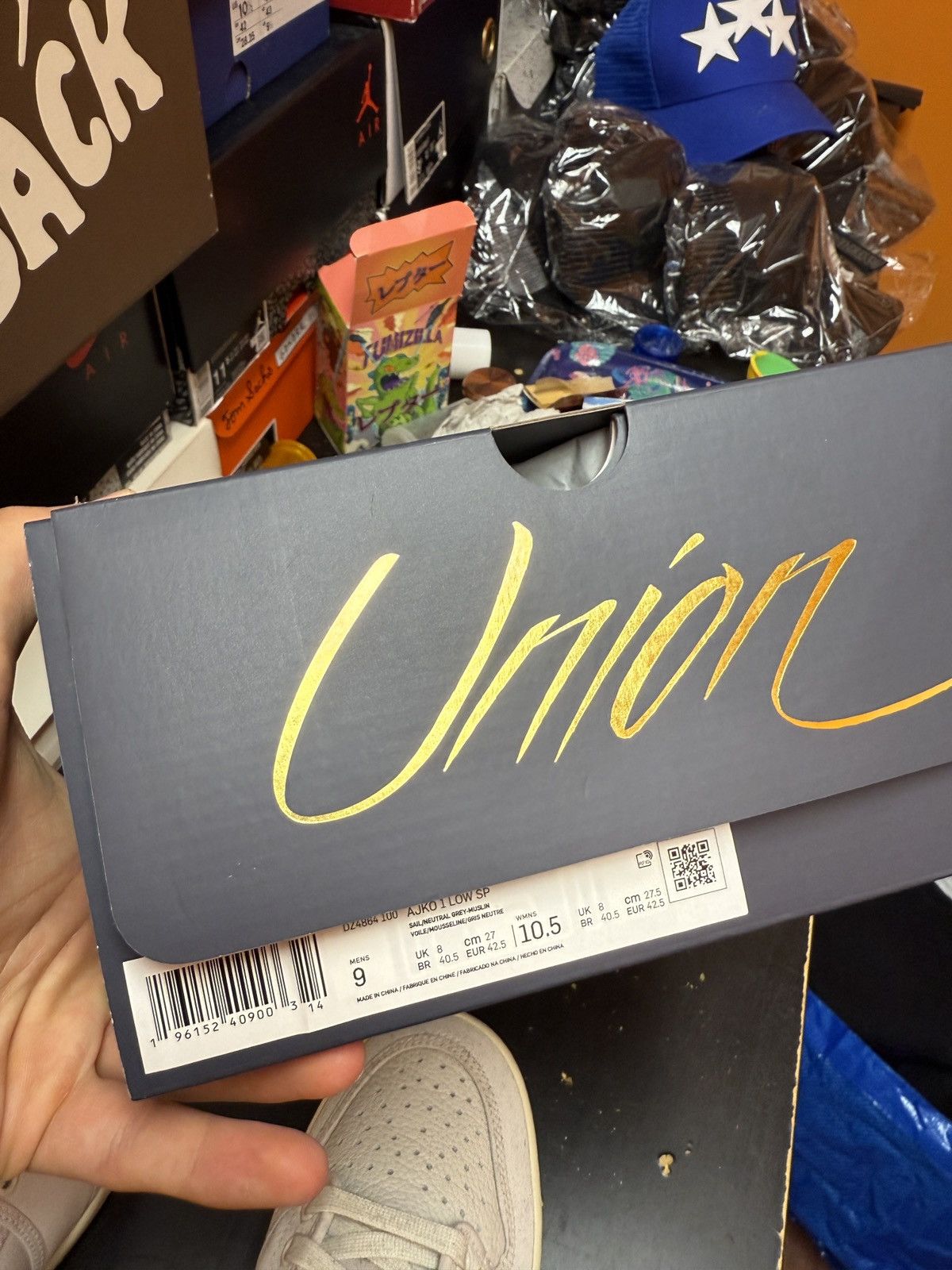 Union LA Jordan 1 Retro AJKO Low Sp Union Sail Leather Size US 9 / EU 42 - 11 Thumbnail