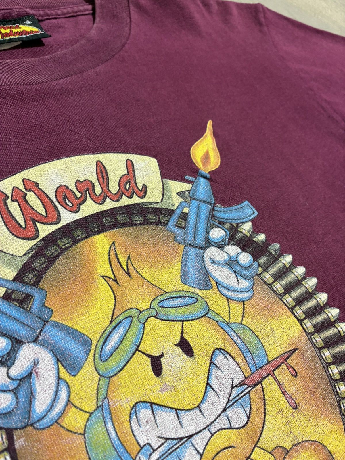 World Industries Vintage World Industries Flameboy T Shirt Made in USA M Size US M / EU 48-50 / 2 - 5 Thumbnail