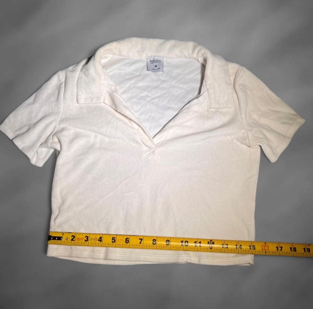 Other White Rough Los Angeles polo crop top Size M / US 6-8 / IT 42-44 - 6 Thumbnail