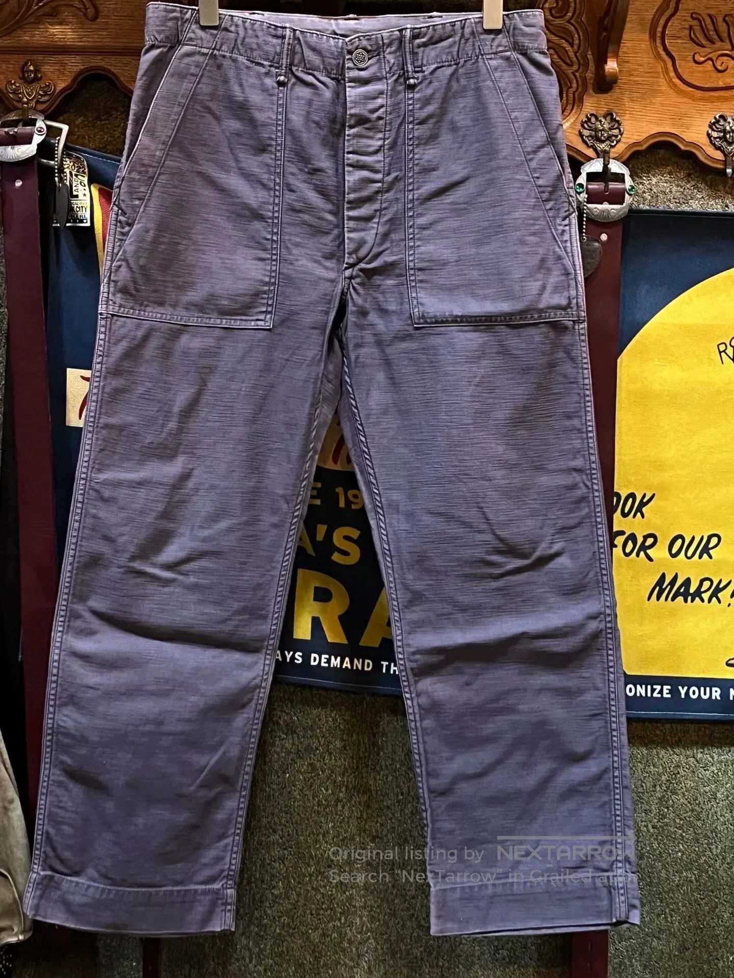 RRL Ralph Lauren rare purple double rl polo pants. Size US 32 / EU 48 - 1 Thumbnail