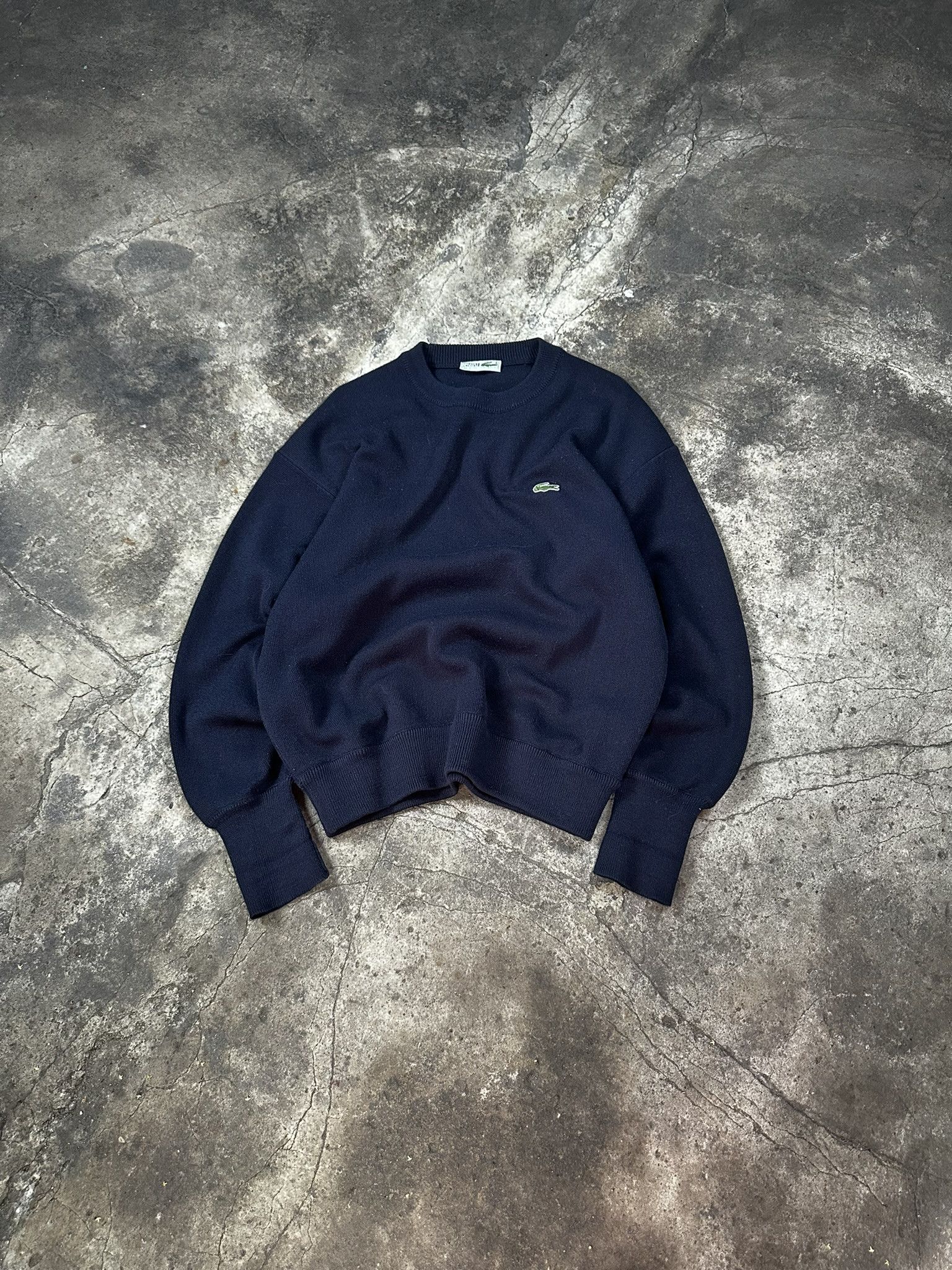 Lacoste 80s Vintage Lacoste Knit Boxy Sweater Oldmoney Size US M / EU 48-50 / 2 - 1 Thumbnail