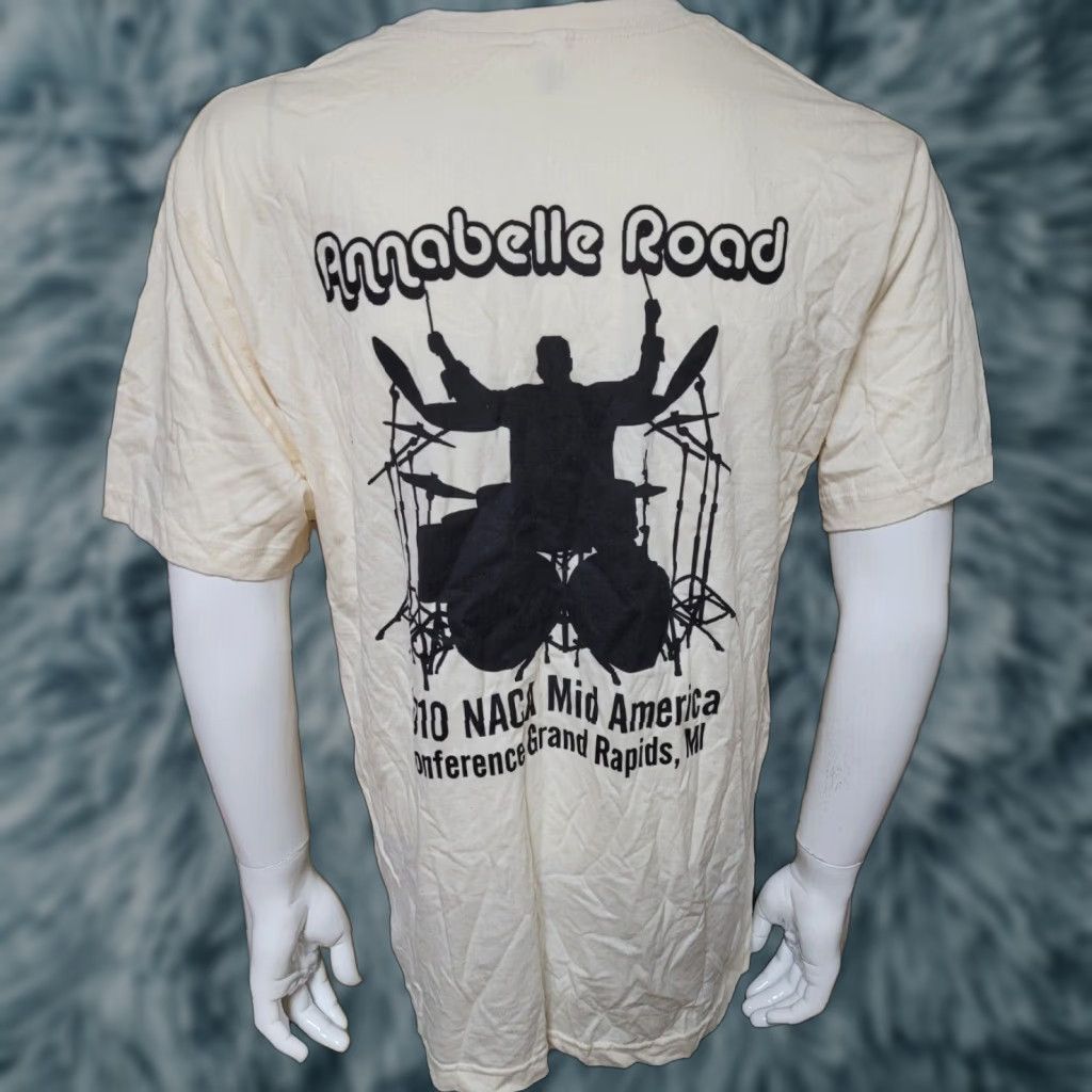 Anvil VINTAGE Anabelle Road T Shirt Country Western Detroit MI Large 2010 NICE Cotton Blend Ivory Crew Neck Short Sleeve Anvil Graphic Tee Mens Size US L / EU 52-54 / 3 - 1 Thumbnail