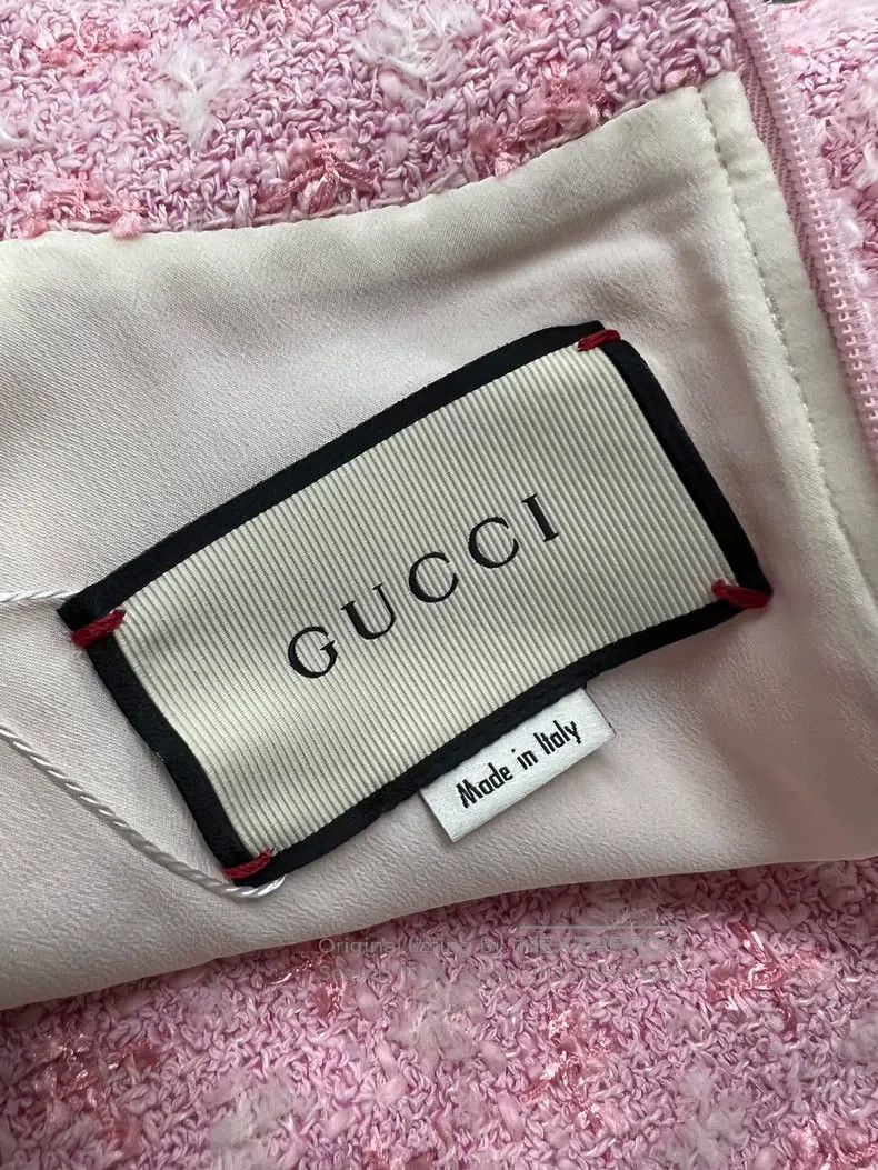 Gucci Gucci Pink tweed waist chain sleeveless dress Size S / US 4 / IT 40 - 5 Thumbnail
