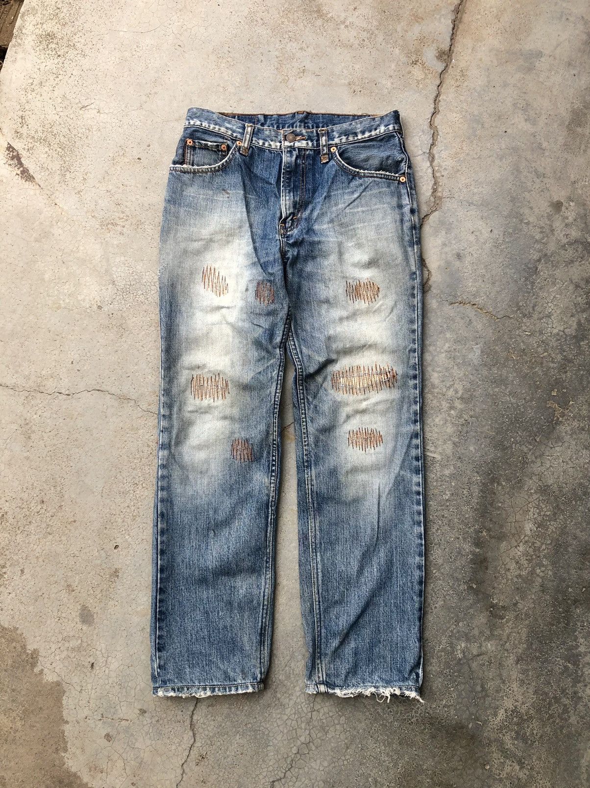 Levi's ZIGZAG REMAKE LEVIS 505 DENIM Size US 30 / EU 46 - 1 Thumbnail