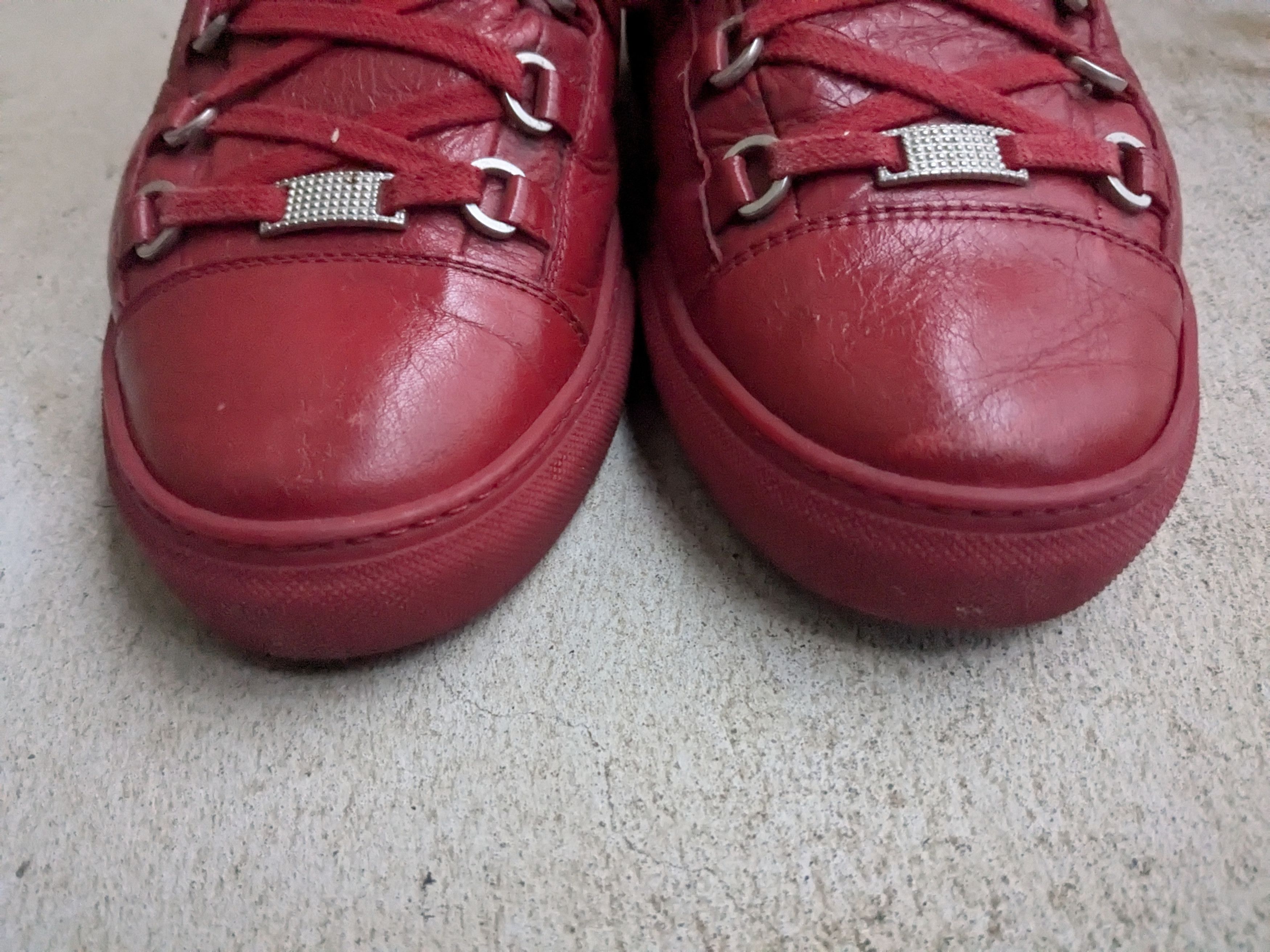 Balenciaga Balenciaga Arena Red 11 Leather High Tops Size US 11 / EU 44 - 2 Thumbnail