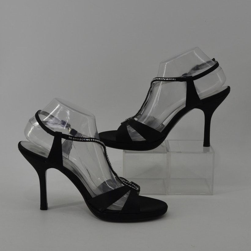 Other The Touch of Nina Sz 10 Black Satin Mother of the Bride Size US 10 / IT 40 - 7 Thumbnail