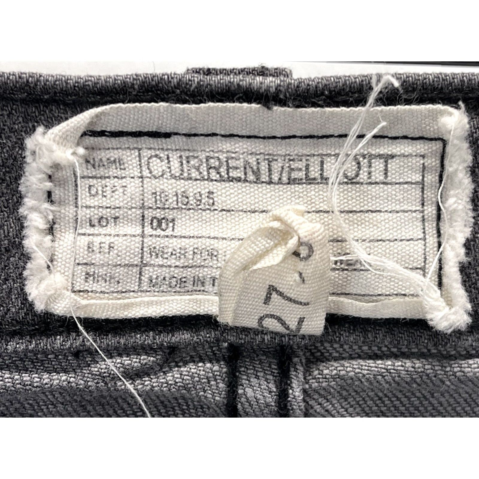 Vintage Womens Current/Elliott Tge Ankle Skinny Jeans Sz 27 GUC Gray Faded Size 27" / US 4 / IT 40 - 4 Thumbnail