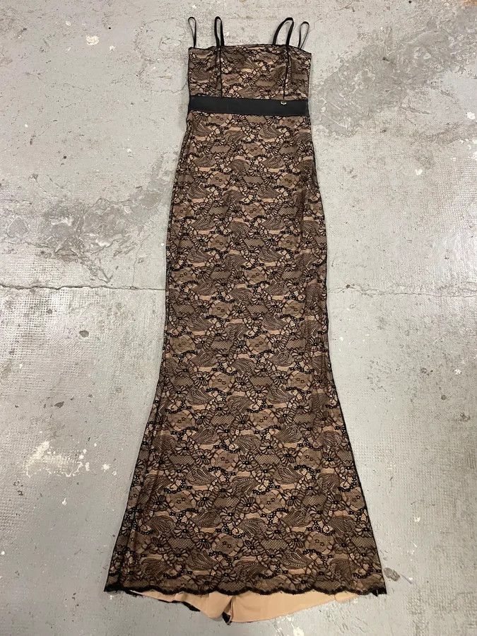 Vintage 2000s Mangano Lace Black Dress Size S / US 4 / IT 40 - 4 Thumbnail