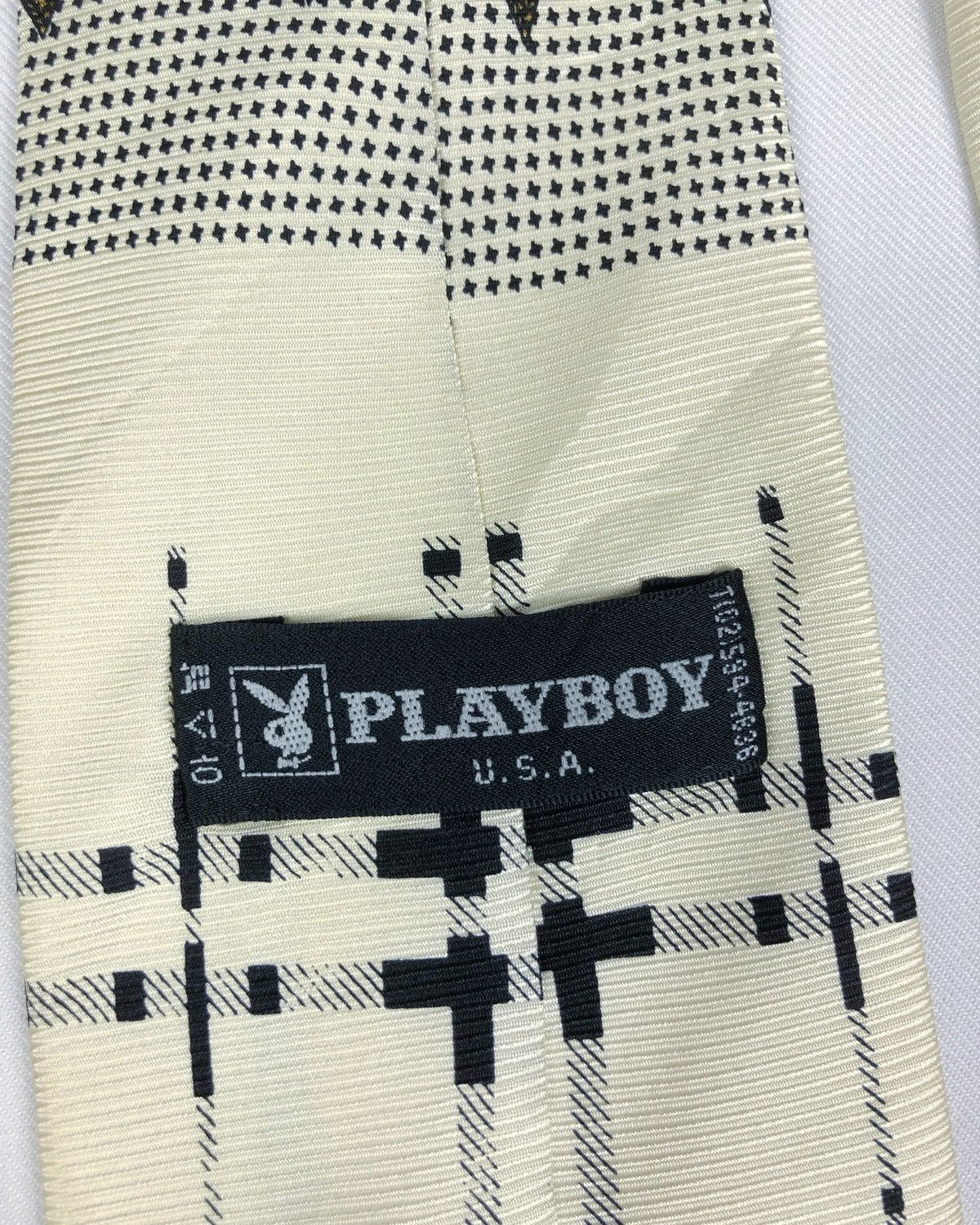 Playboy Rare Vintage Playboy USA Abstract Silk Tie Size ONE SIZE - 6 Thumbnail