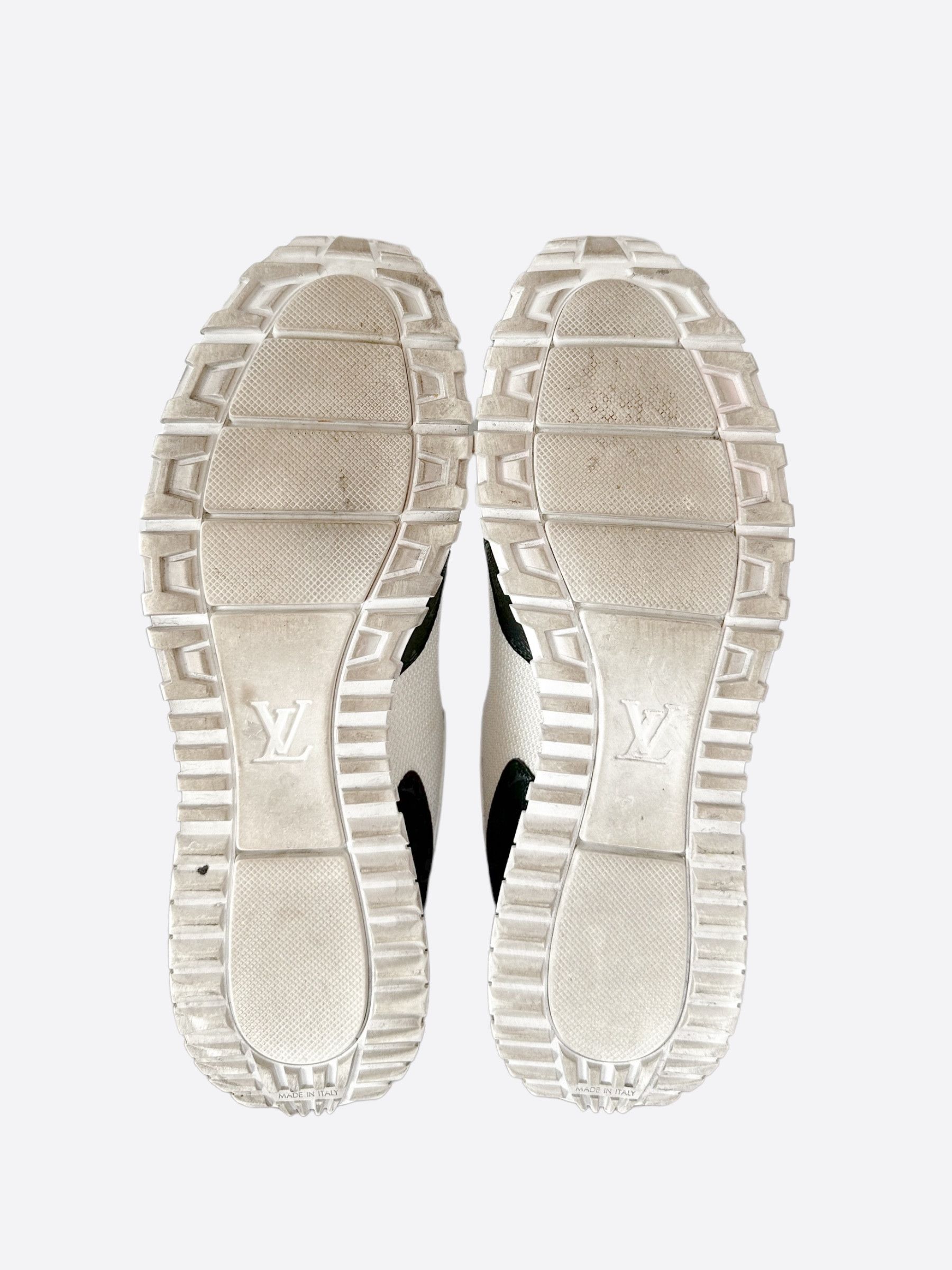 Louis Vuitton Louis Vuitton White & Monogram Eclipse Run Away Sneakers Size US 11 / EU 44 - 6 Thumbnail