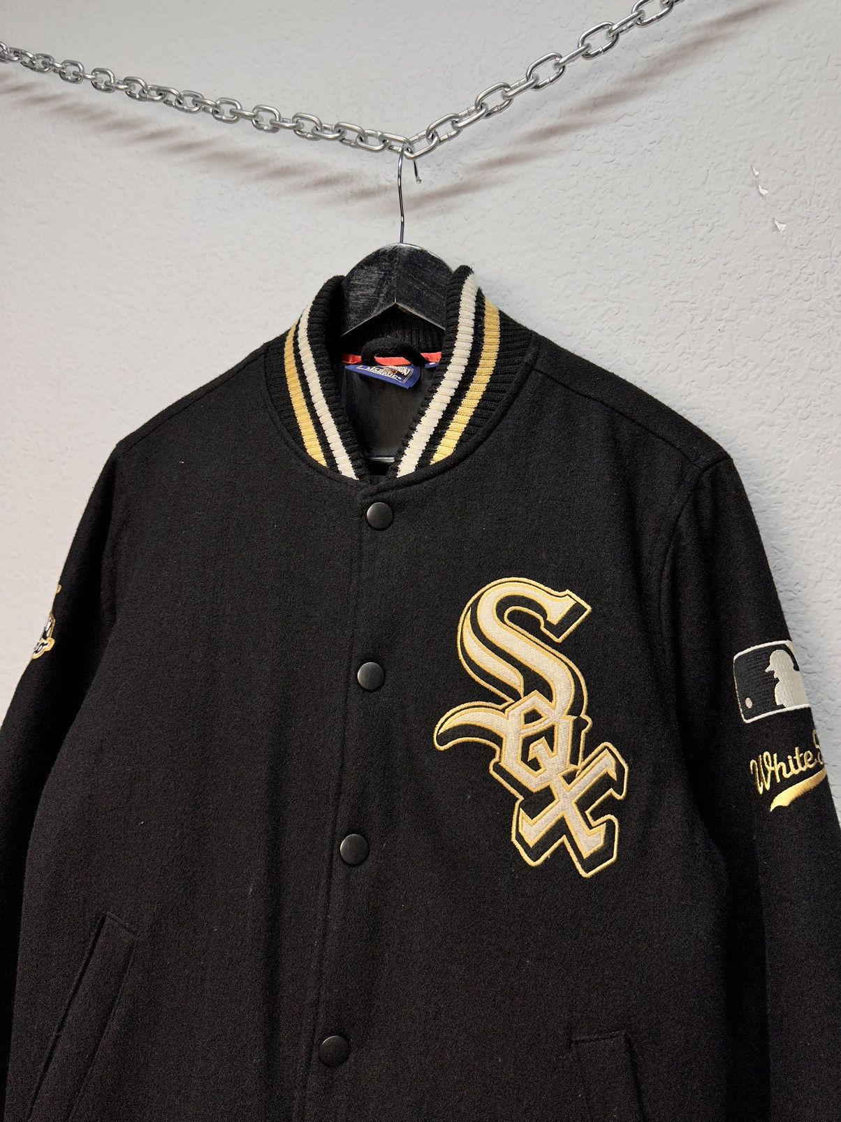MLB Whitesox Cooperstown Majestic Varsity Bomber MLB Wool Jacket Size US S / EU 44-46 / 1 - 5 Thumbnail