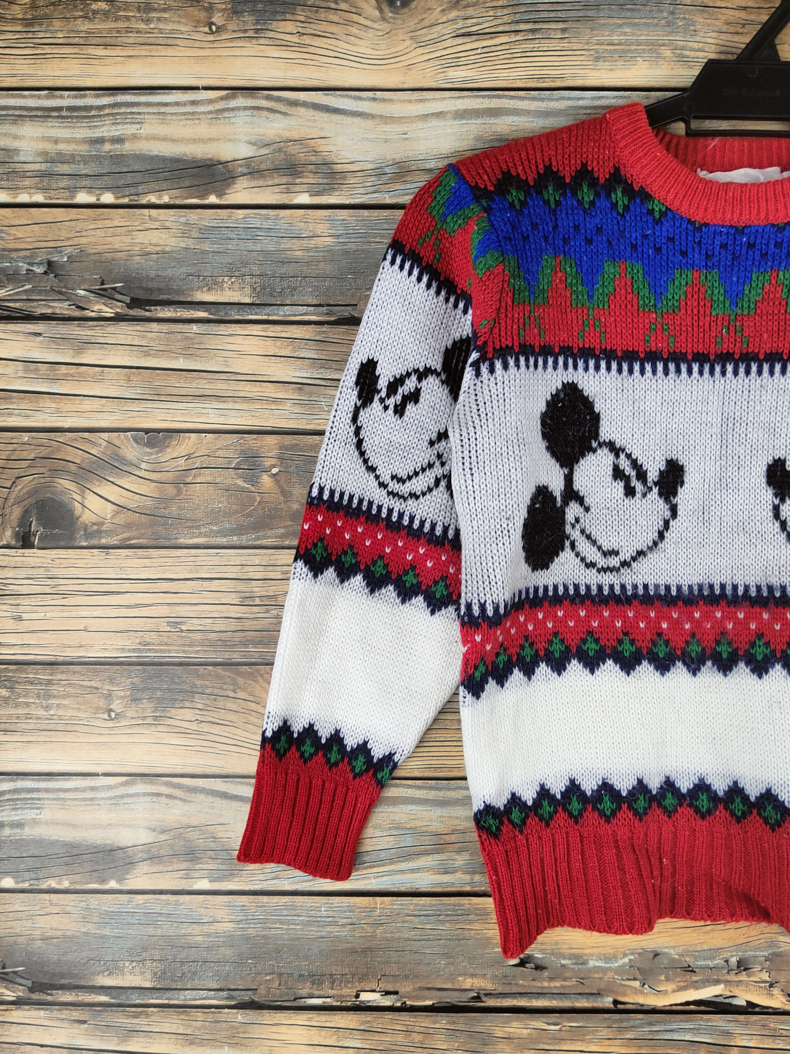 Japanese Brand DL Mickey mouse vintage stripe Knitwear Sweatshirts #46-555 Size US XS / EU 42 / 0 - 3 Thumbnail