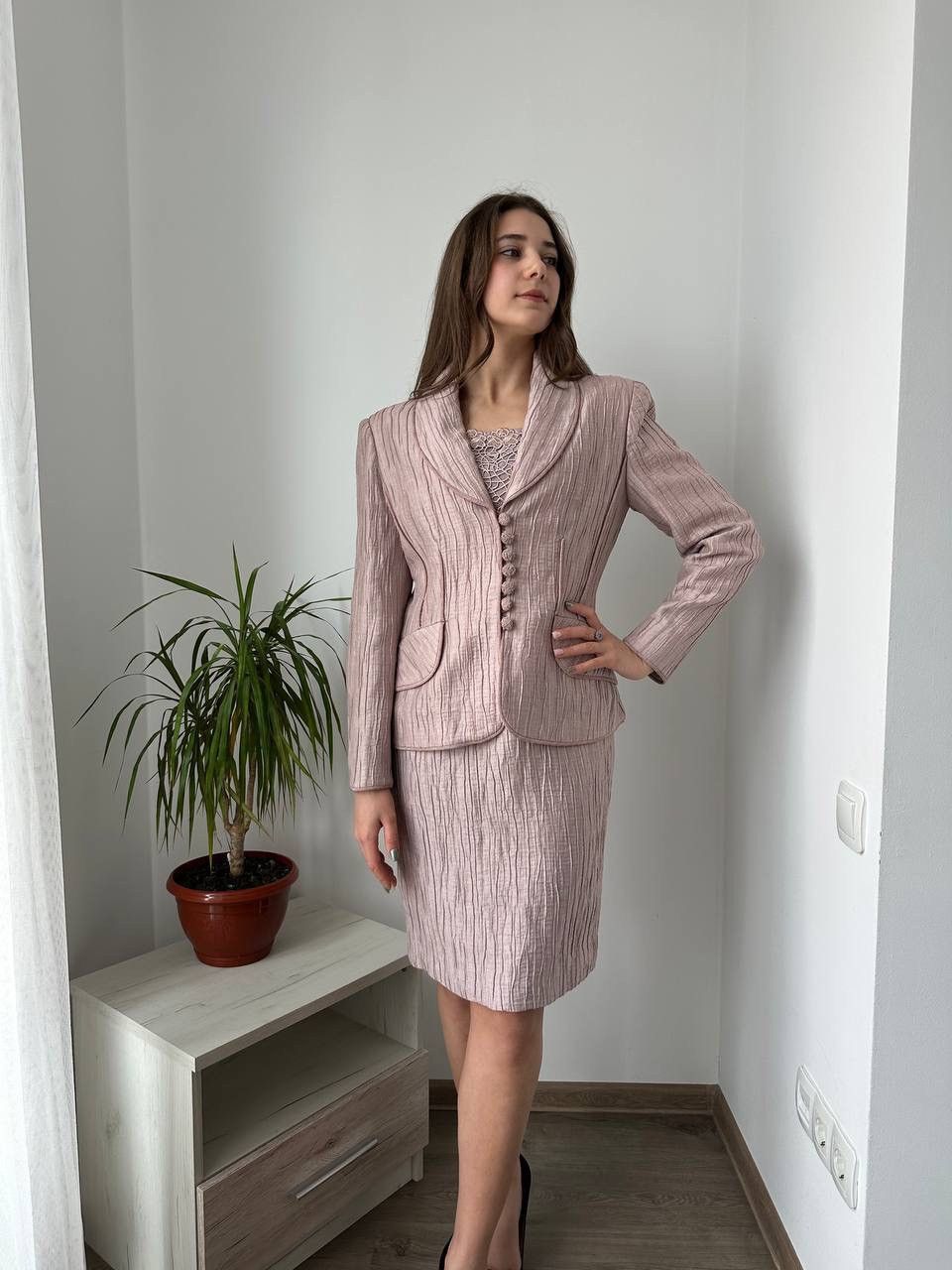 Japanese Brand × Vintage Vintage Isabelle Allard Linen Dress and Blazer Suit Size M / US 6-8 / IT 42-44 - 5 Thumbnail