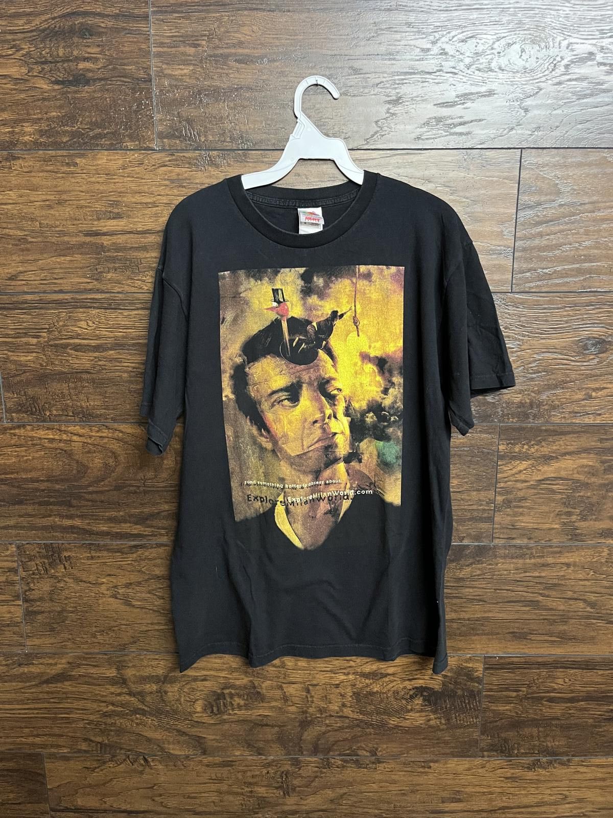 VTG Dave Mckean Art T-shirt Explore Milan World Art Tee -L