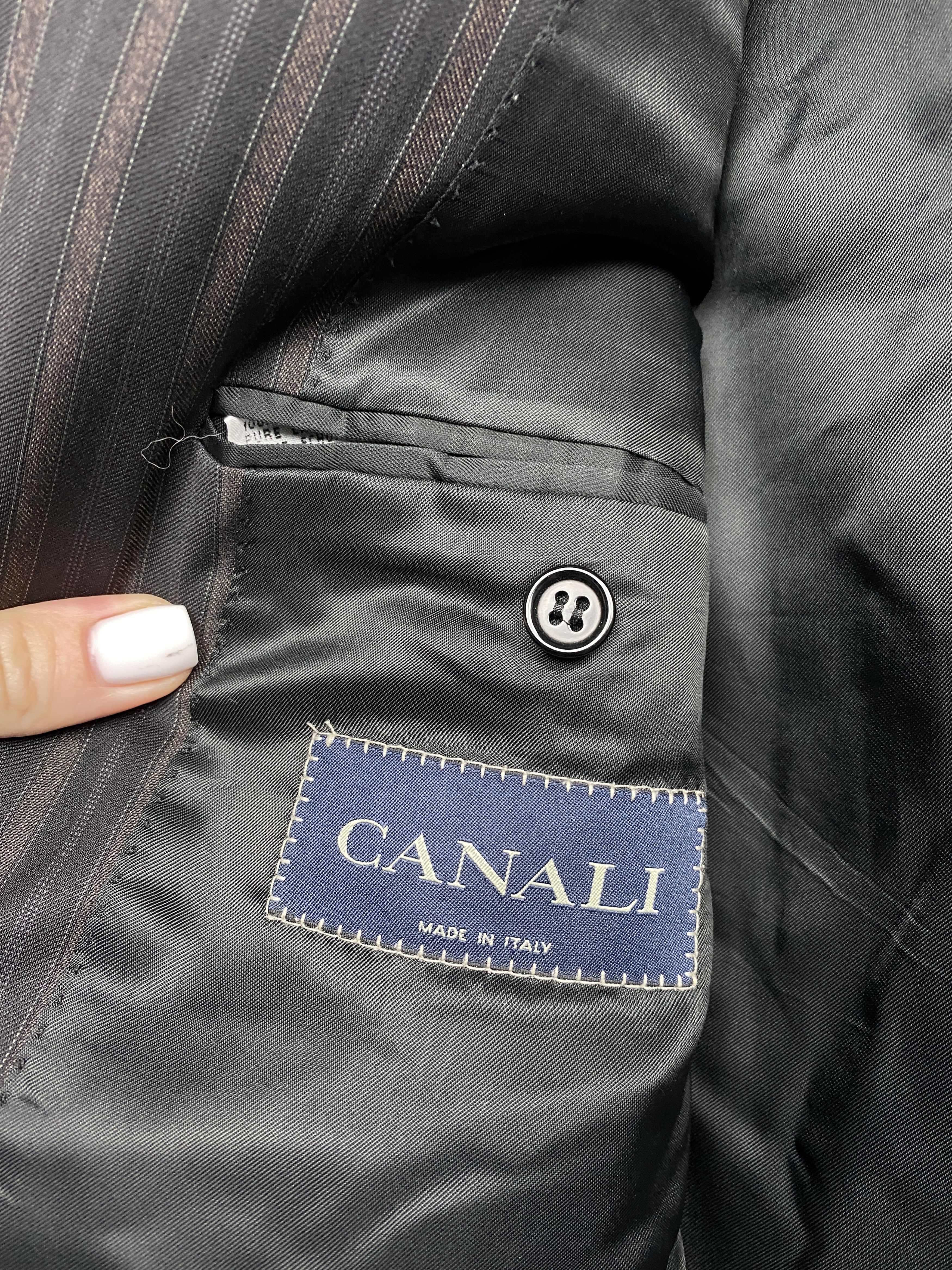 Canali Canali Vintage Mens Two Buttons Wool Blazer Jacket Size US L / EU 52-54 / 3 - 4 Thumbnail