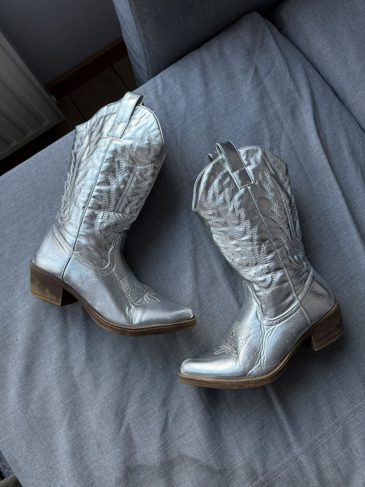 Cowboy Equipment × Vintage Vintage y2k Cowboy Boots US 8 western usa texas retro cowgirl Size US 8 / IT 38 - 1 Thumbnail