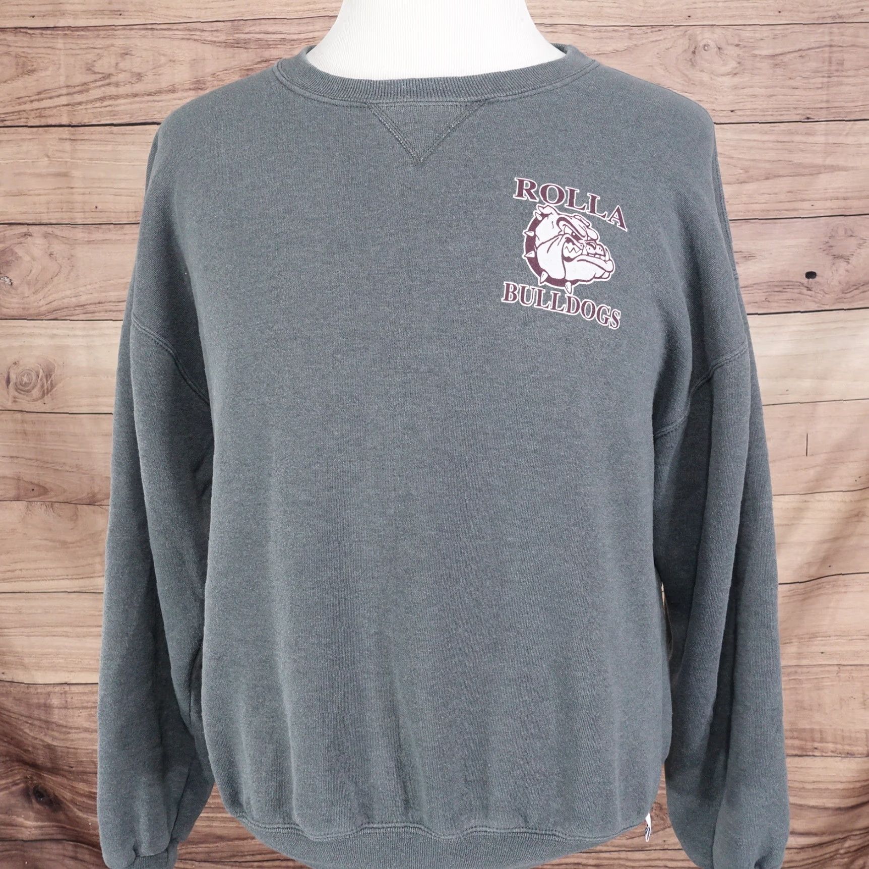 Russell Athletic Vintage Missouri Russell Athletic Rolla Bulldogs Crew Neck Sweatshirt Men Large Gray Cotton Blend 90s Size US L / EU 52-54 / 3 - 4 Thumbnail
