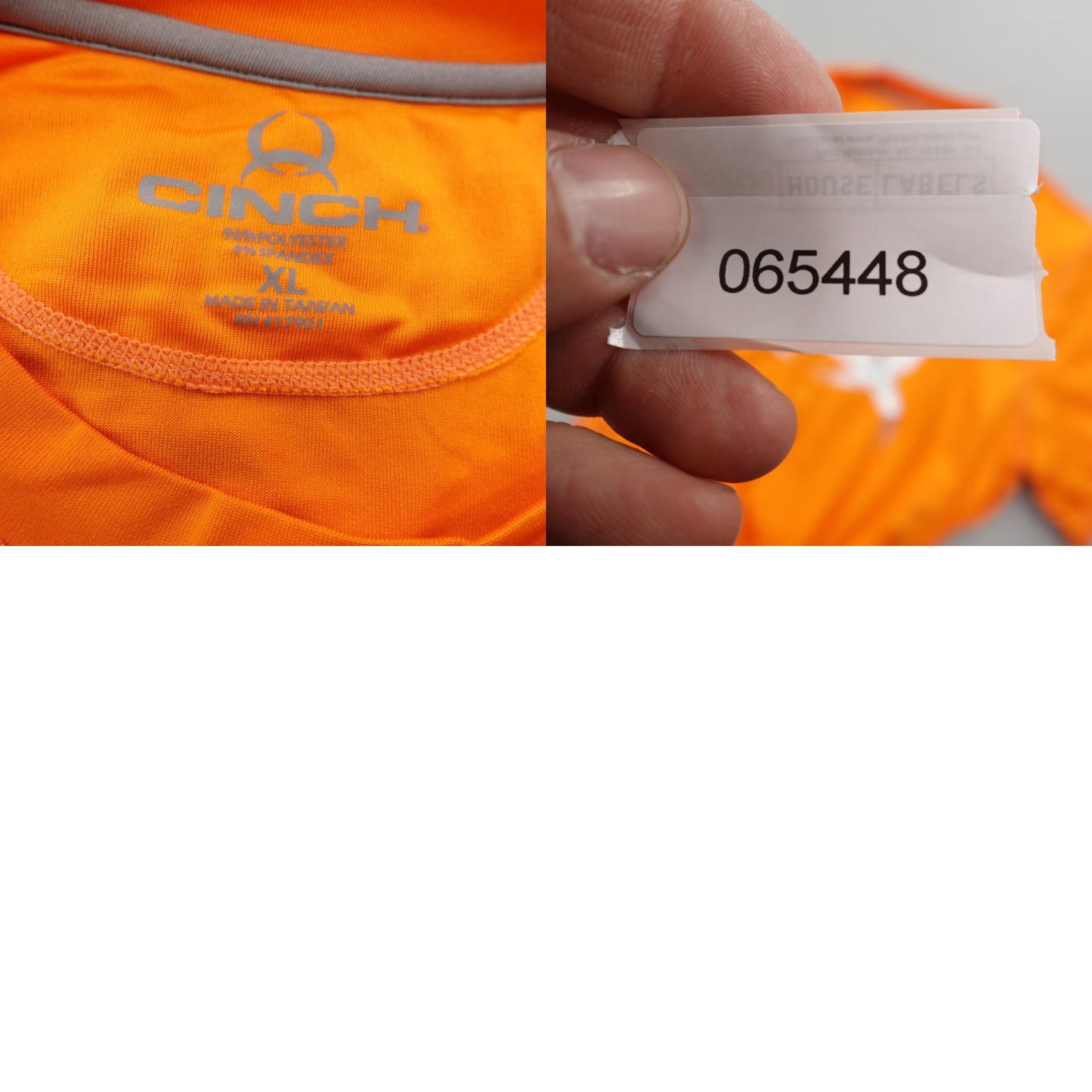 Vintage Cinch Shirt Mens XL Orange Quick Dry Performance Sun Protection Athletic Rodeo Shirt Mens XL Orange Size US XL / EU 56 / 4 - 8 Thumbnail
