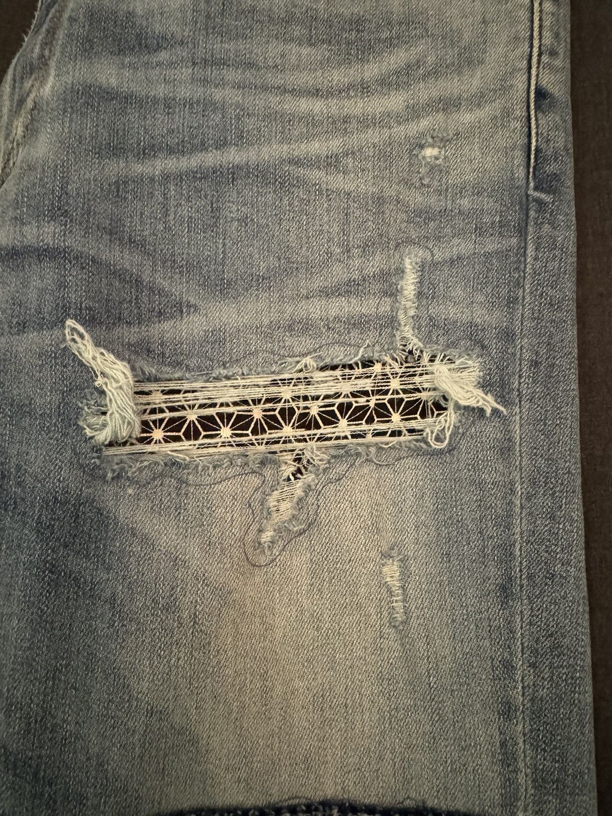 Amiri amiri japanese repair rosebowl jeans patchwork Size US 32 / EU 48 - 4 Thumbnail