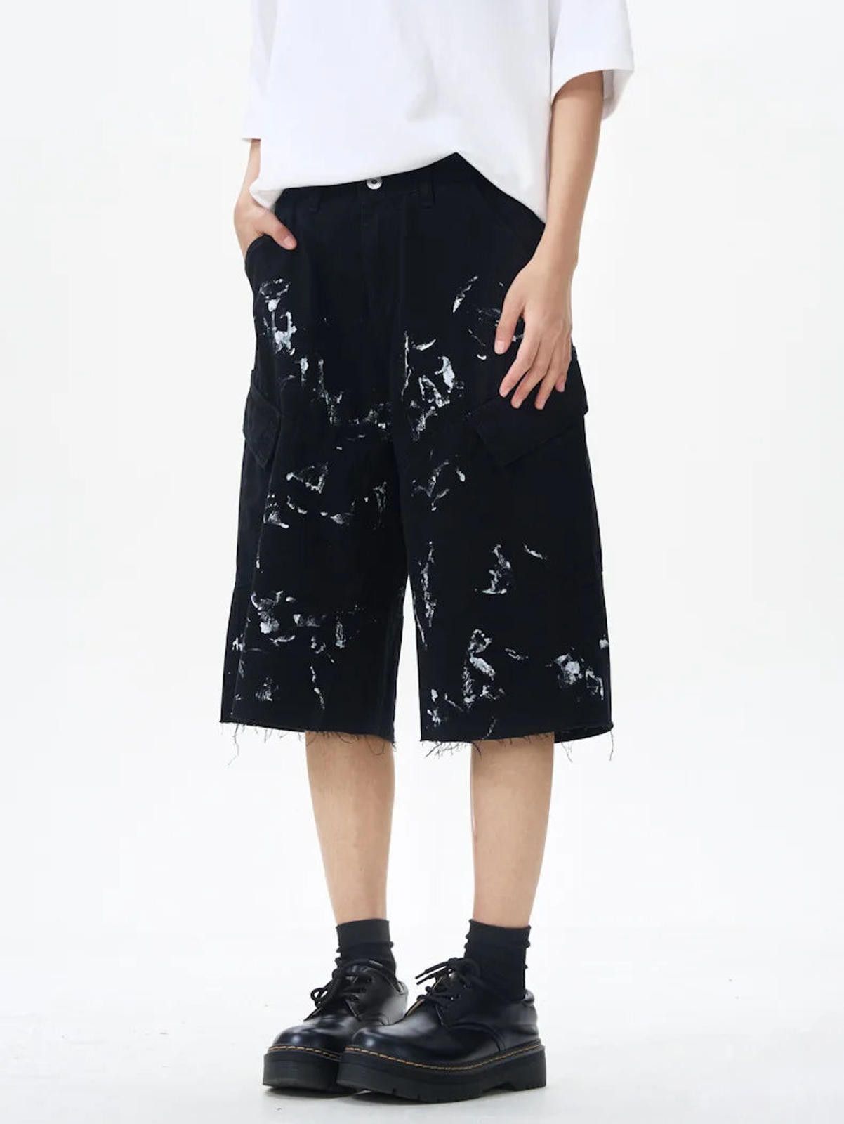 Other Paint Splash Raw Hem Jorts Size US 32 / EU 48 - 5 Thumbnail