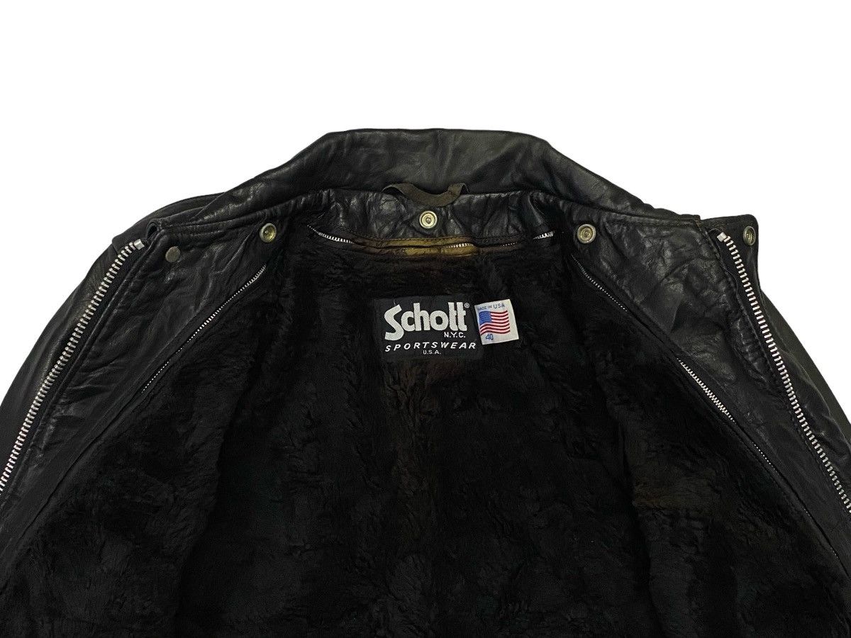 Schott Vintage Schott Leather A-2 Bomber Jacket Size US M / EU 48-50 / 2 - 15 Thumbnail