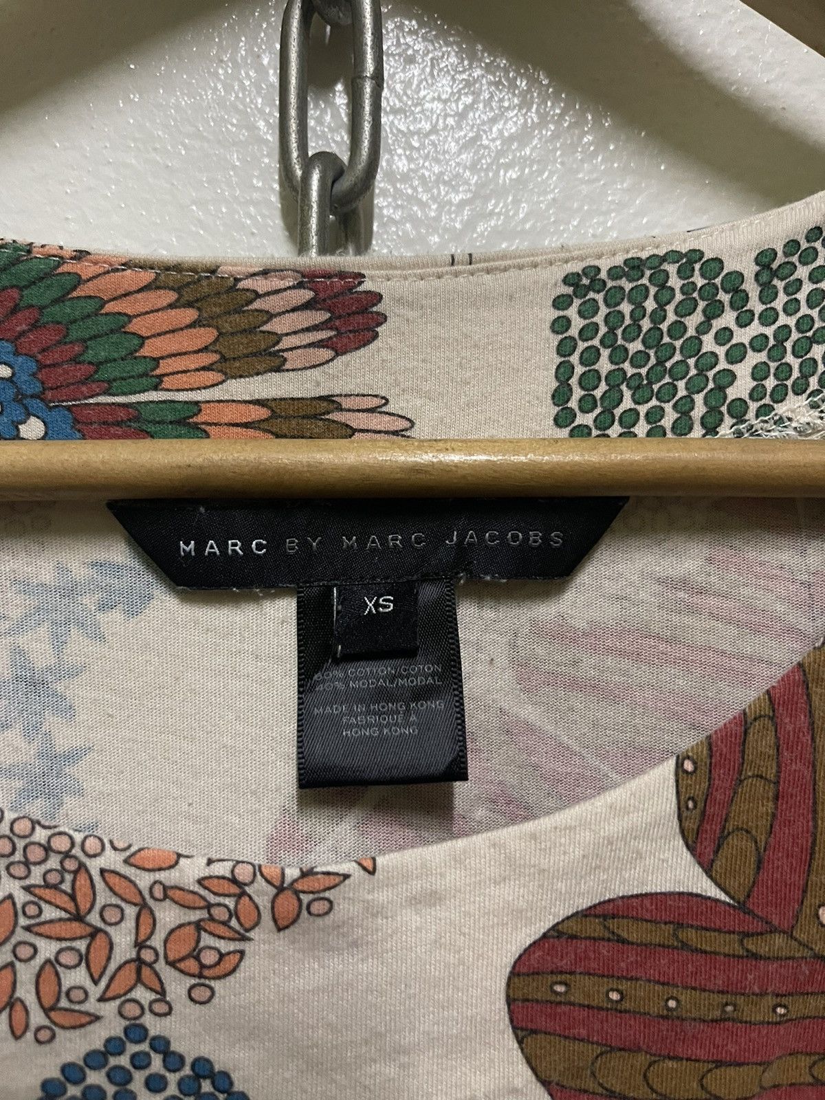 Marc Jacobs × Marc by Marc Jacobs Marc Jacobs Floral Abstract T Shirt Size XS / US 0-2 / IT 36-38 - 7 Thumbnail